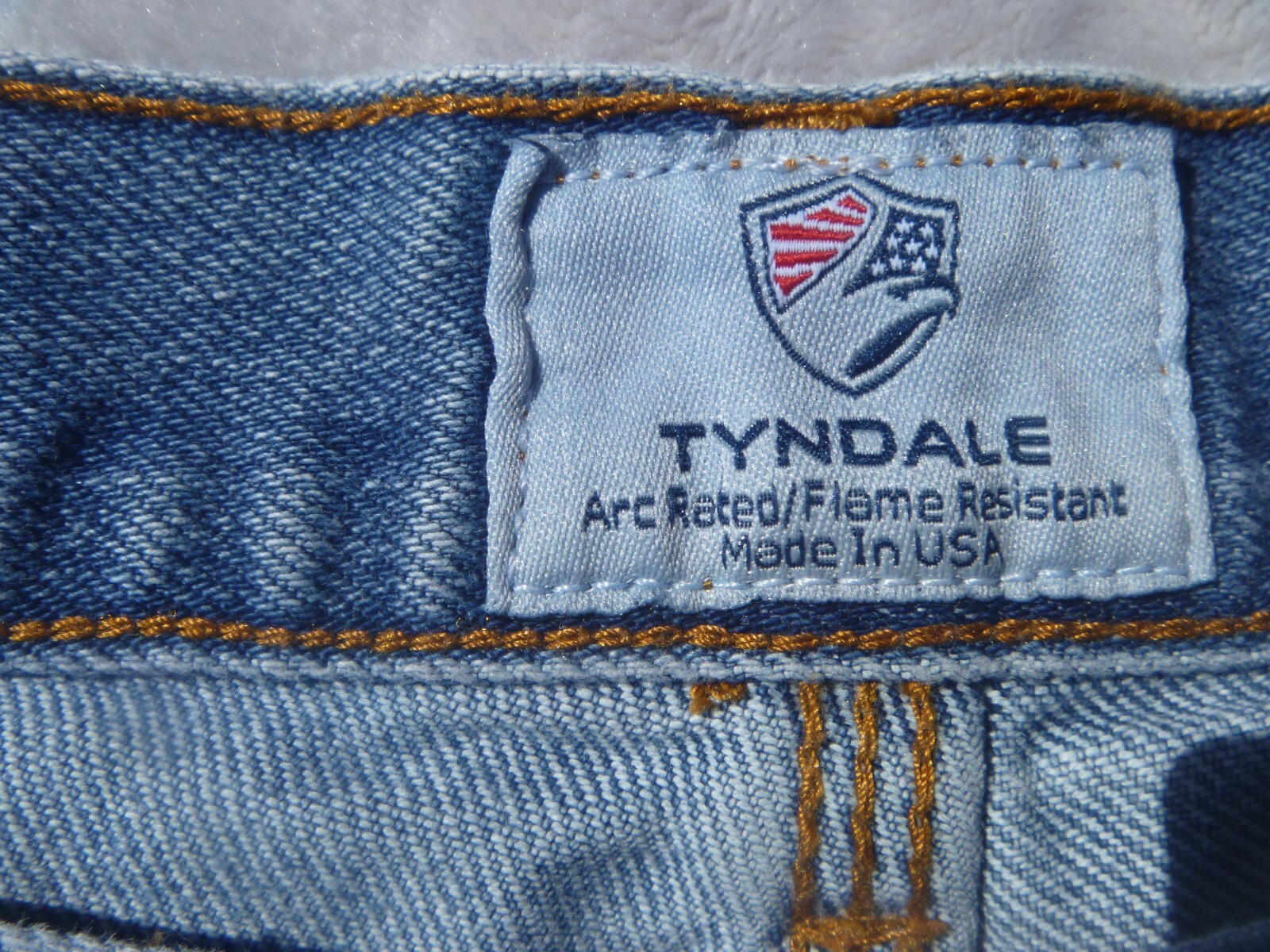 Tyndale FR Jeans Mens 36×32 Flame Resistant Relaxed F290T Blue Denim Made in USA