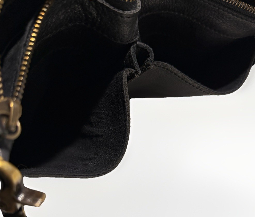 Black Moon Bag Woven Leather Handbag Cut N’ Paste Los Angeles