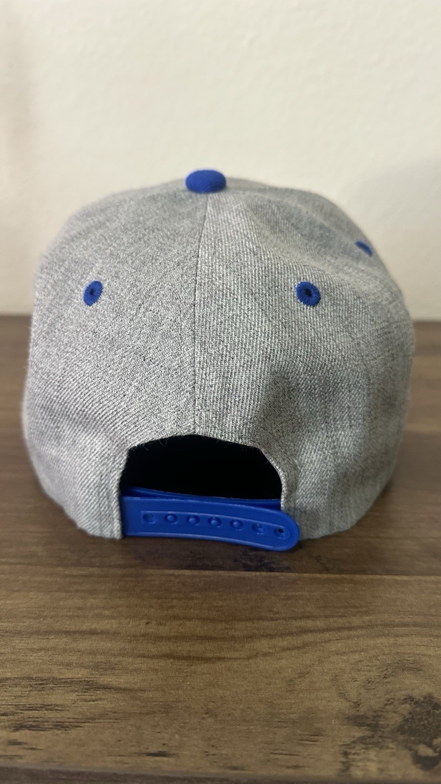 Kipa PR Logo Adjustable Snapback Hat Gray/Blue/White One Size