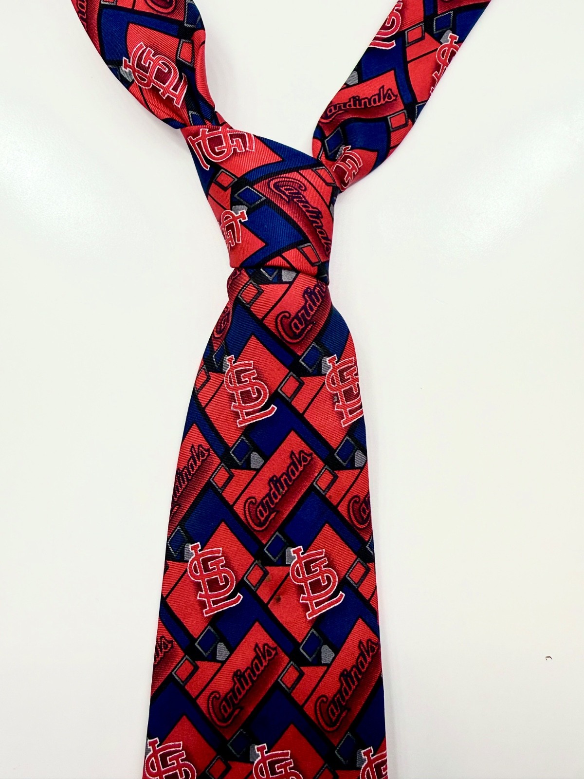 Vintage St. Louis Cardinals MLB Eagle Neckwear Baseball Necktie Red Blue