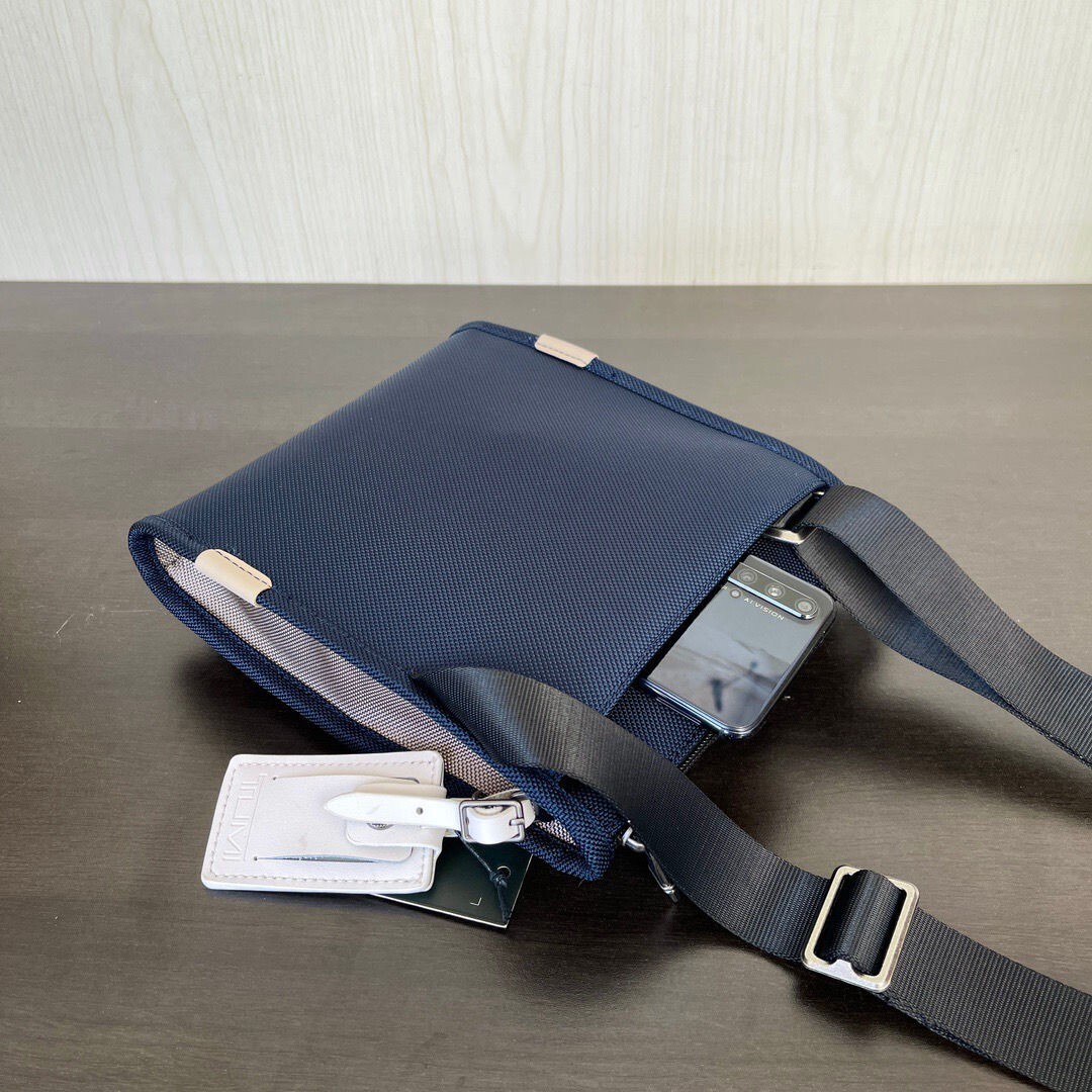 TUMI 2203110 Navy Blue Alpha 3 Pocket Bag Small Shoulder Bag