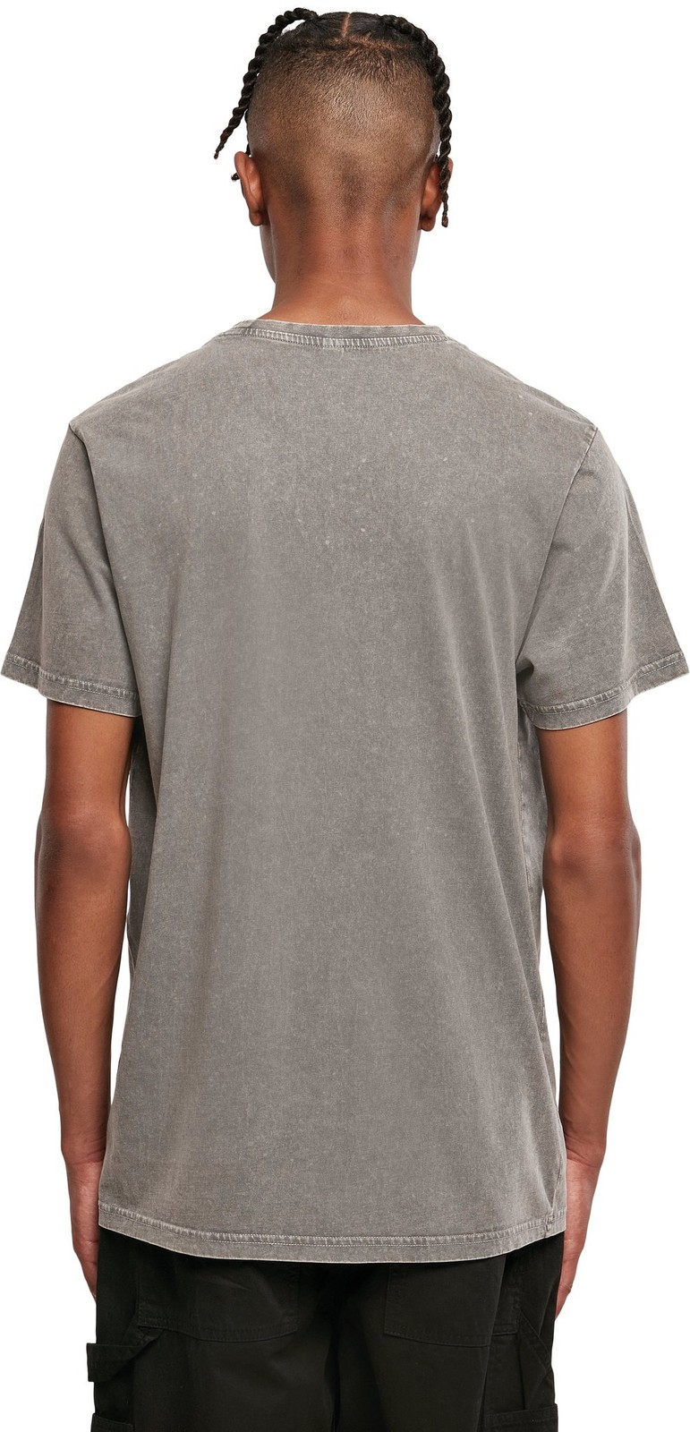 Acid Washed Round Neck Tee| Men’s Urban style Crew Neck Relaxed Fit T-shirt