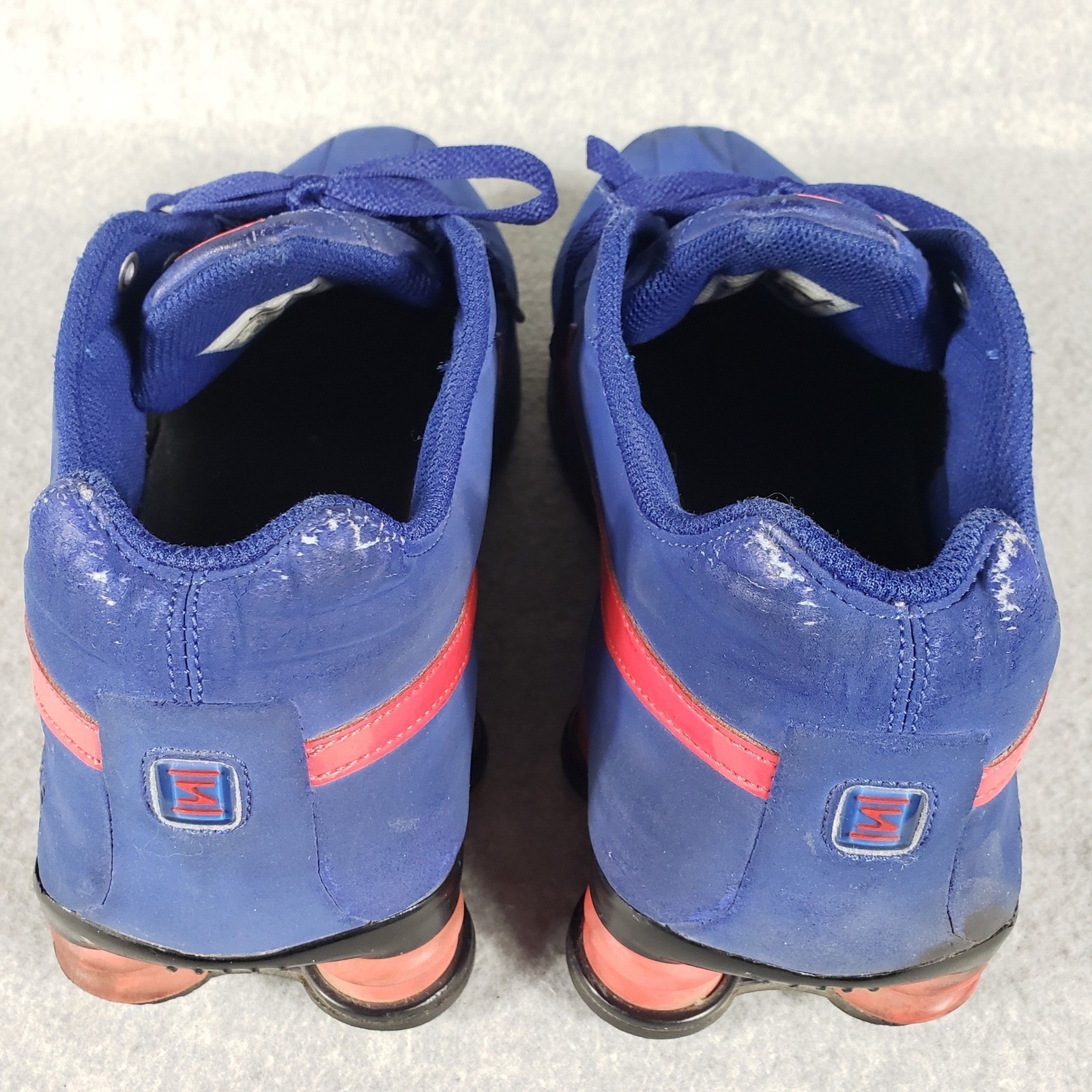 Nike Shox Blue Red Athletic Shoes Men’s Size 9.5 Running Sneakers Pre-Owned