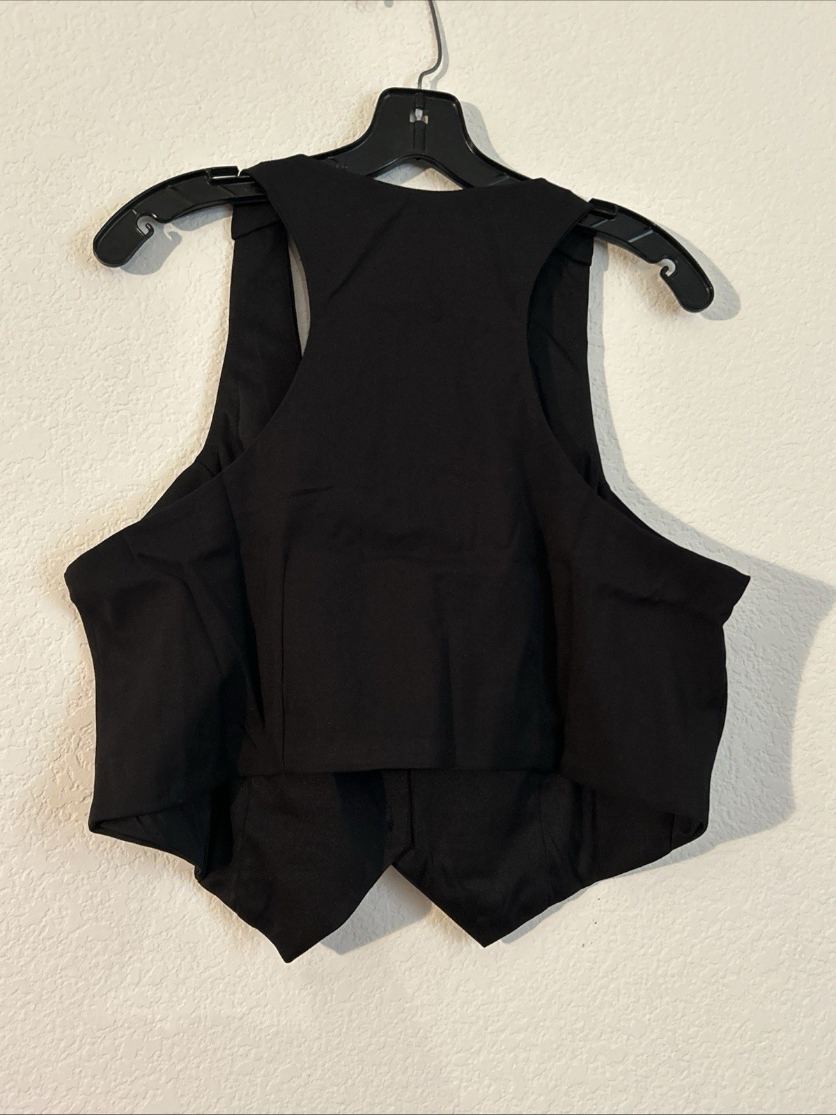 Women’s Large 12/14 2 Piece Black Vest Skirt Set Black NWT No Boundaries