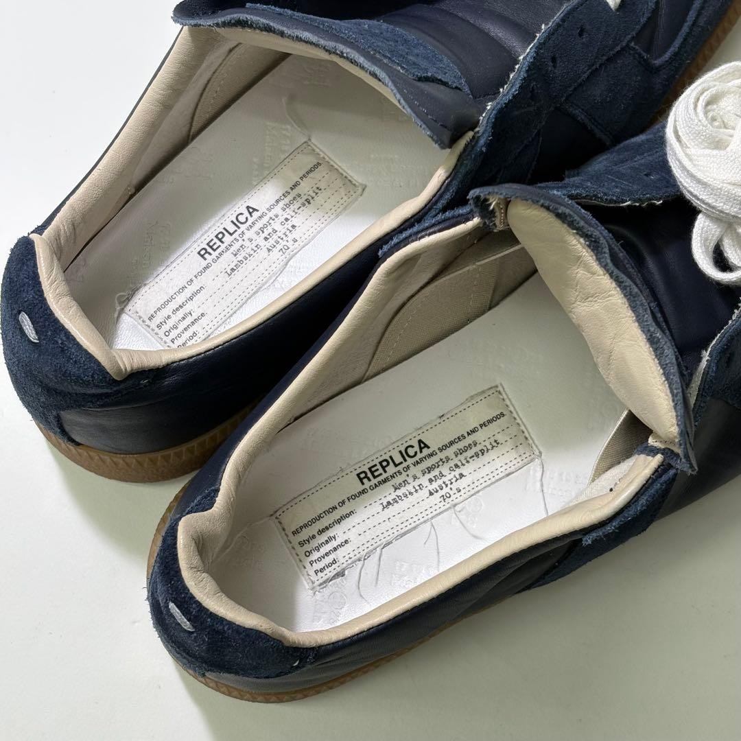 Men 7.0US Maison Margiela 40 25Cm German Sneakers Navy
