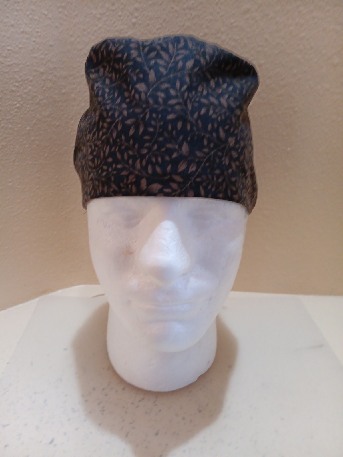 Autumn Vines Men’s Skull/Chemo Surgical Scrub Hat/Cap Handmade