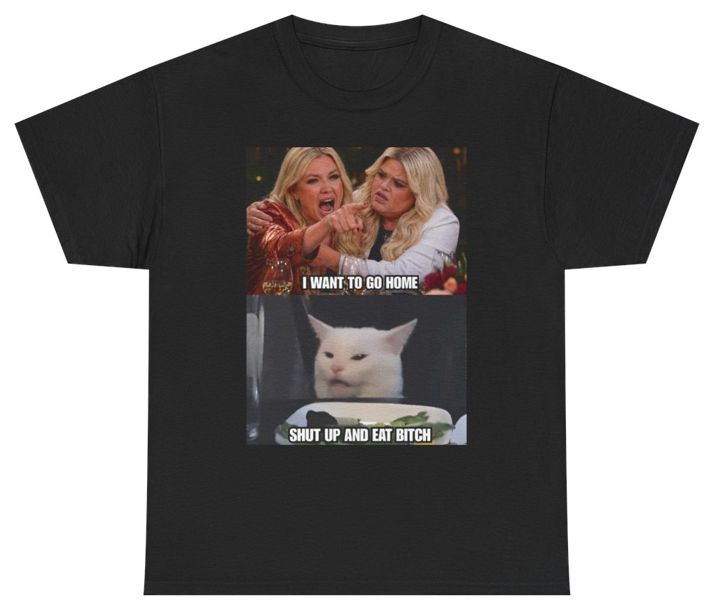 I Want To Go Home Smudge the Cat Meme Tee | Unethical Threads
