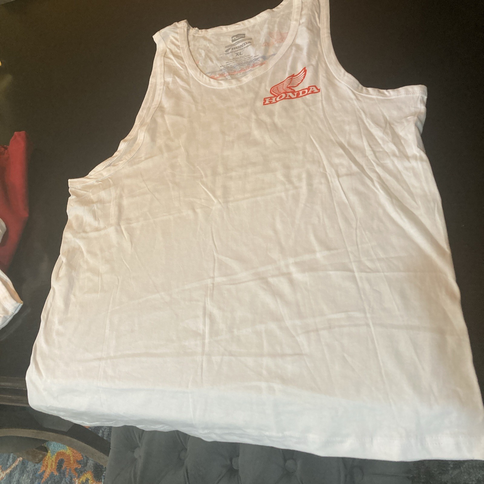Honda Racing Team, HRC JT Racing Tank Top Shirt – Men’s LARGE – WHITE