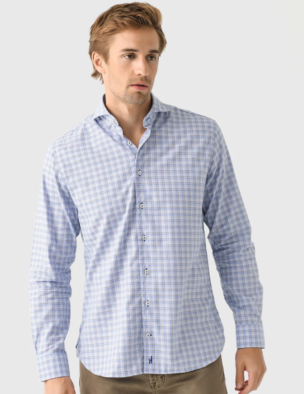 NEW JOHNNIE-O TOP SHELF MALIBLU SETH PLAID BUTTON DOWN SHIRT SZ L