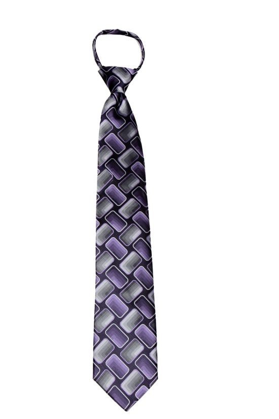 Men’s Pattern XL Extra Long Pretied Zipper Necktie Formal Weddings Business Prom