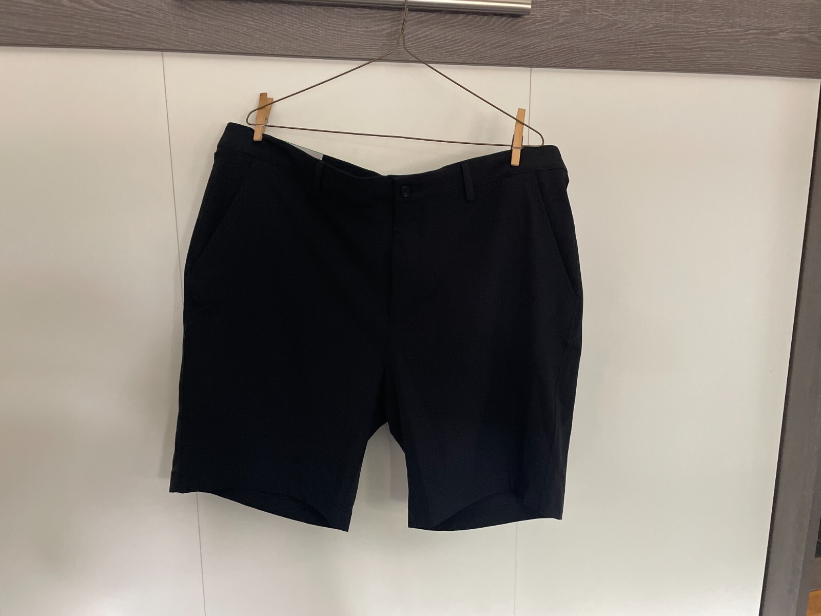 Greg Norman Men’s 4 Way Stretch Shorts Navy Blue Black Grey 36 38 40 In 8.5-9″