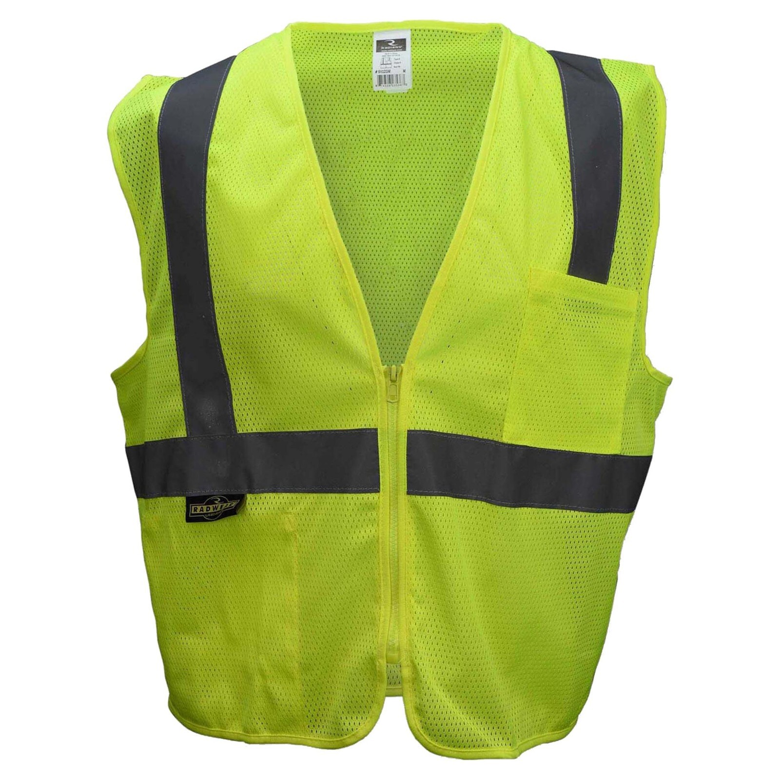 ANSI ISEA 107-2015 CLASS 2 MESH HIGH VISIBILITY REFLECTIVE ROAD WORK SAFETY VEST