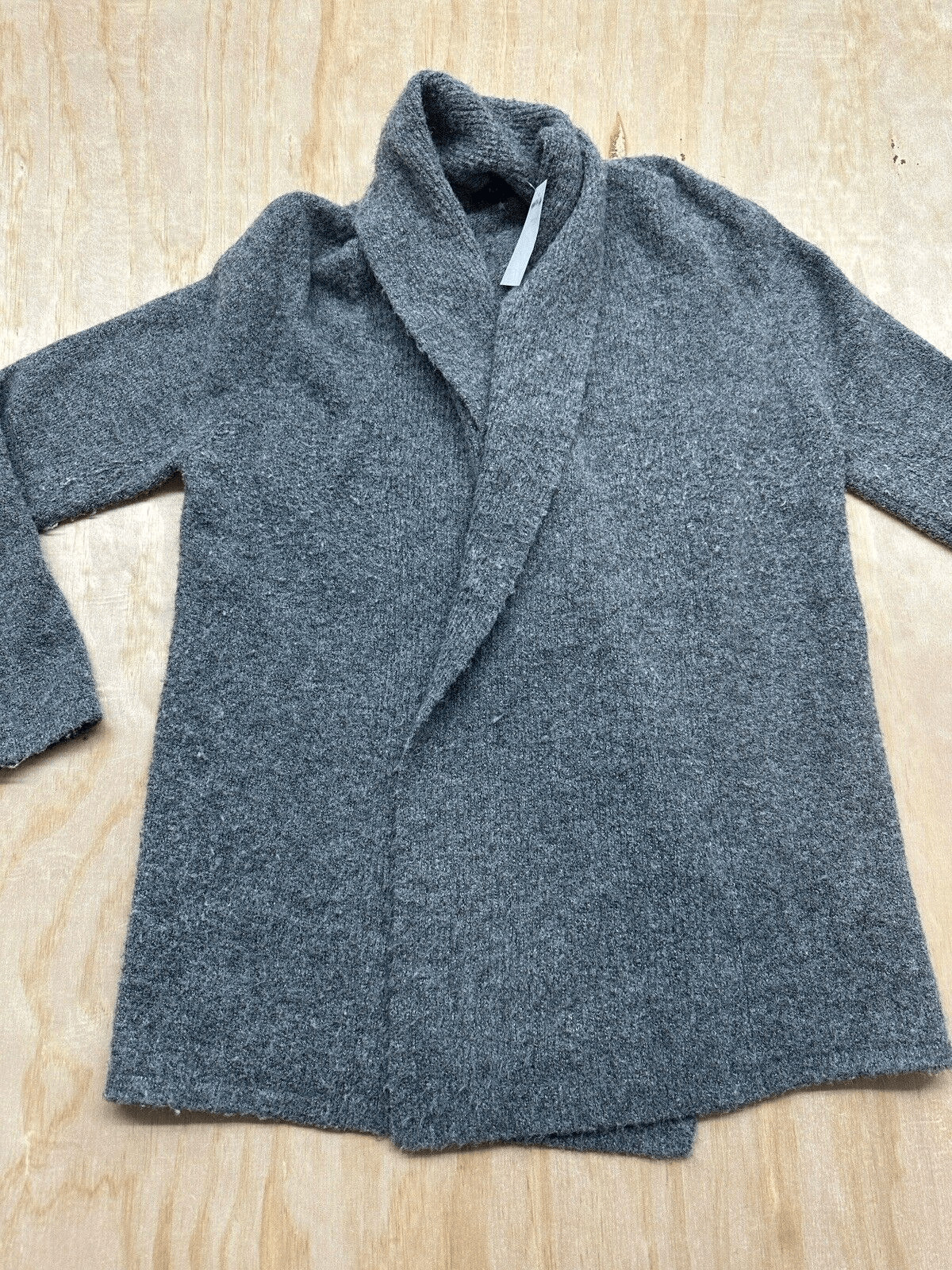 Karen Kane Women’s Cardigan Sweater Small Gray S Poly Spandex Blend NWT $129