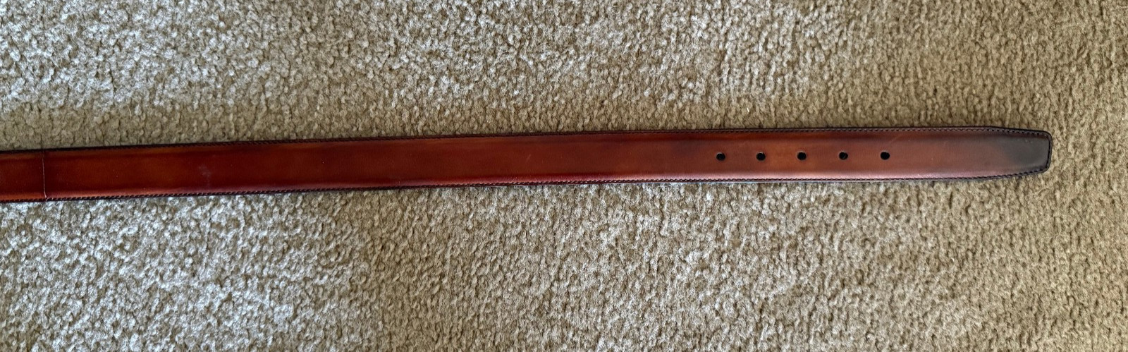 Magnanni 20096 Cognac Brown Smooth Calfskin Leather Belt – 40 – 1.35″ Wide