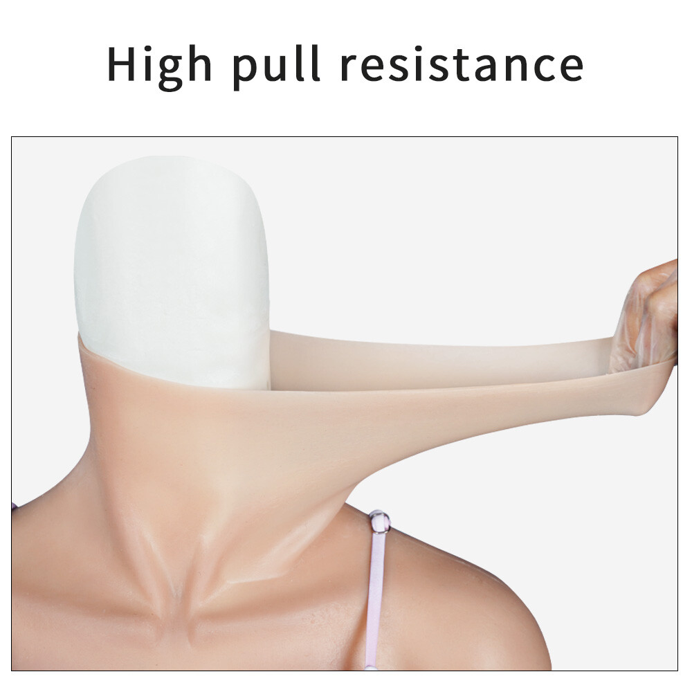 C Cup Silicone Breast Forms Fake Vaginas Body Suit With Arms For Crossdresser