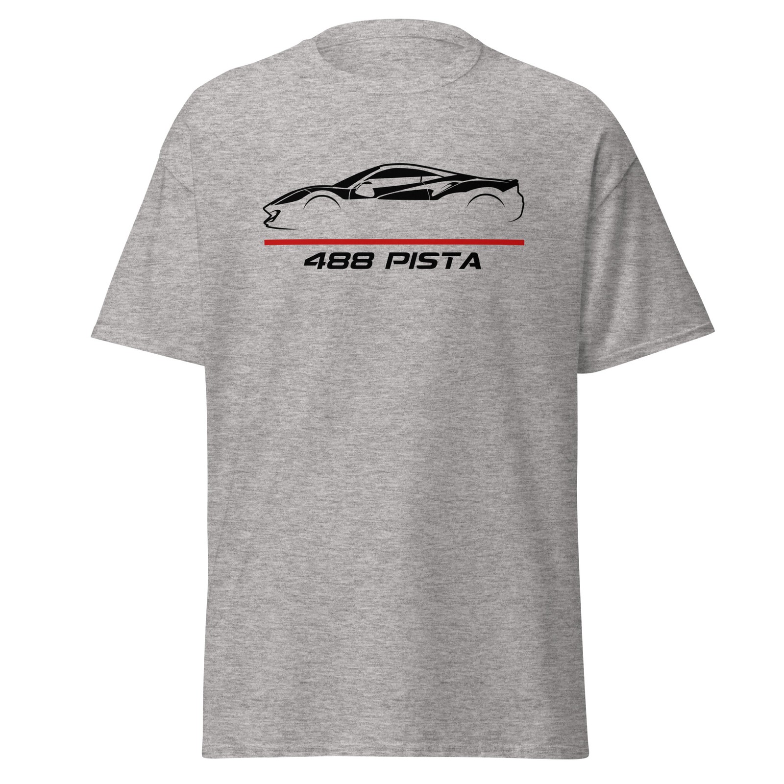 488 Pista Mid-Engine Italian Supercar Graphic T-Shirt Gift