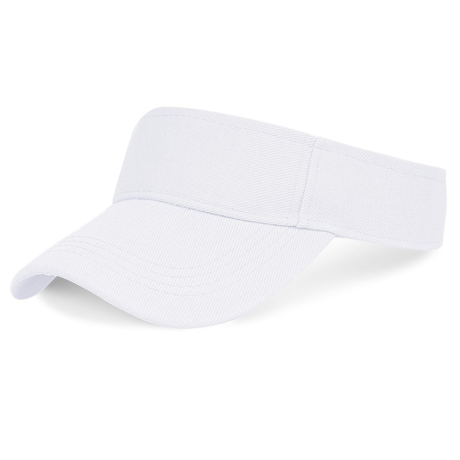 Marrywindix 1 Piece of White Sport Wear Athletic Visor Sun One Size,