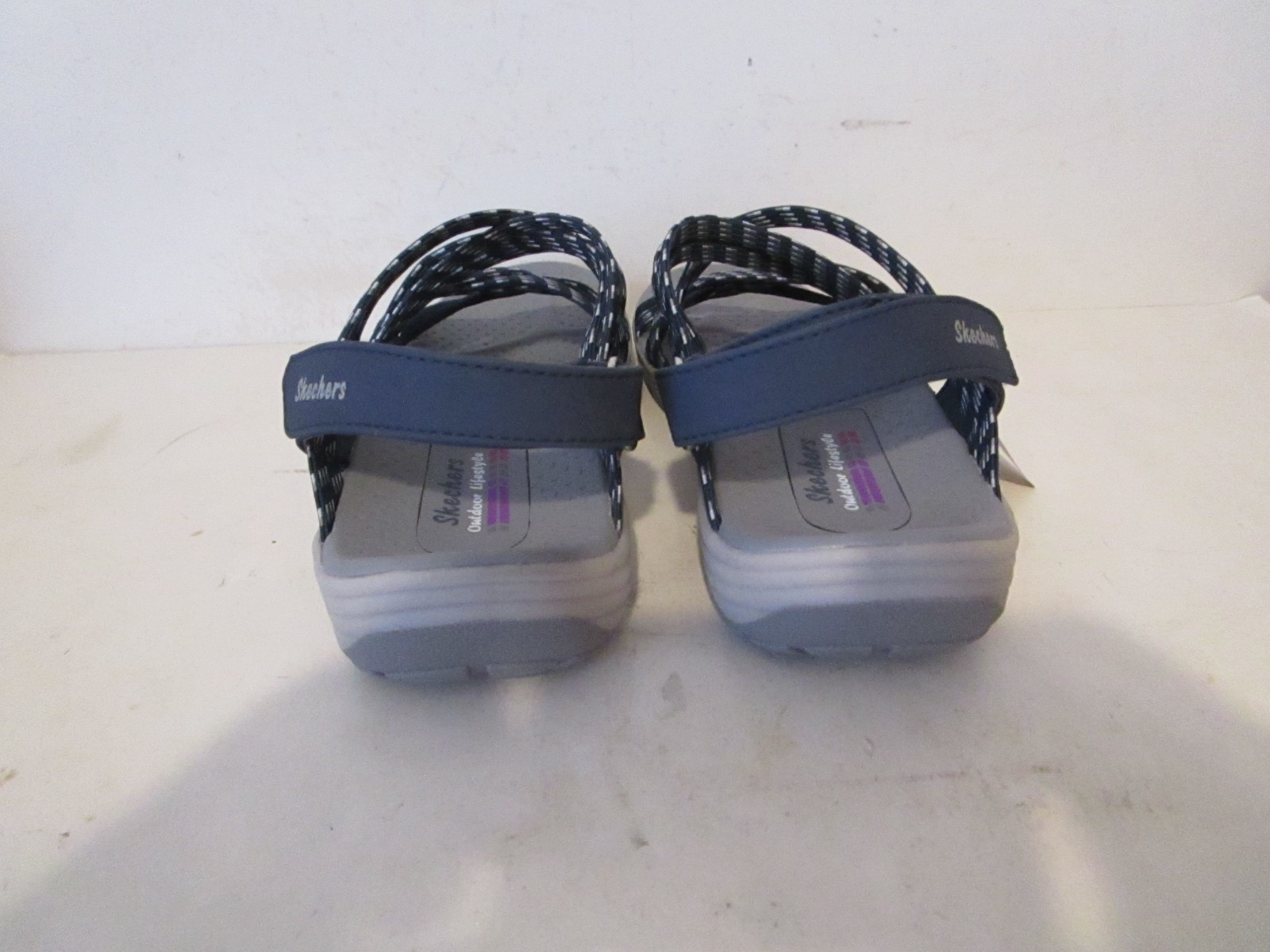 Skechers Washable Vegan Reggae Cup Sport Womens Sandals Navy Size 8