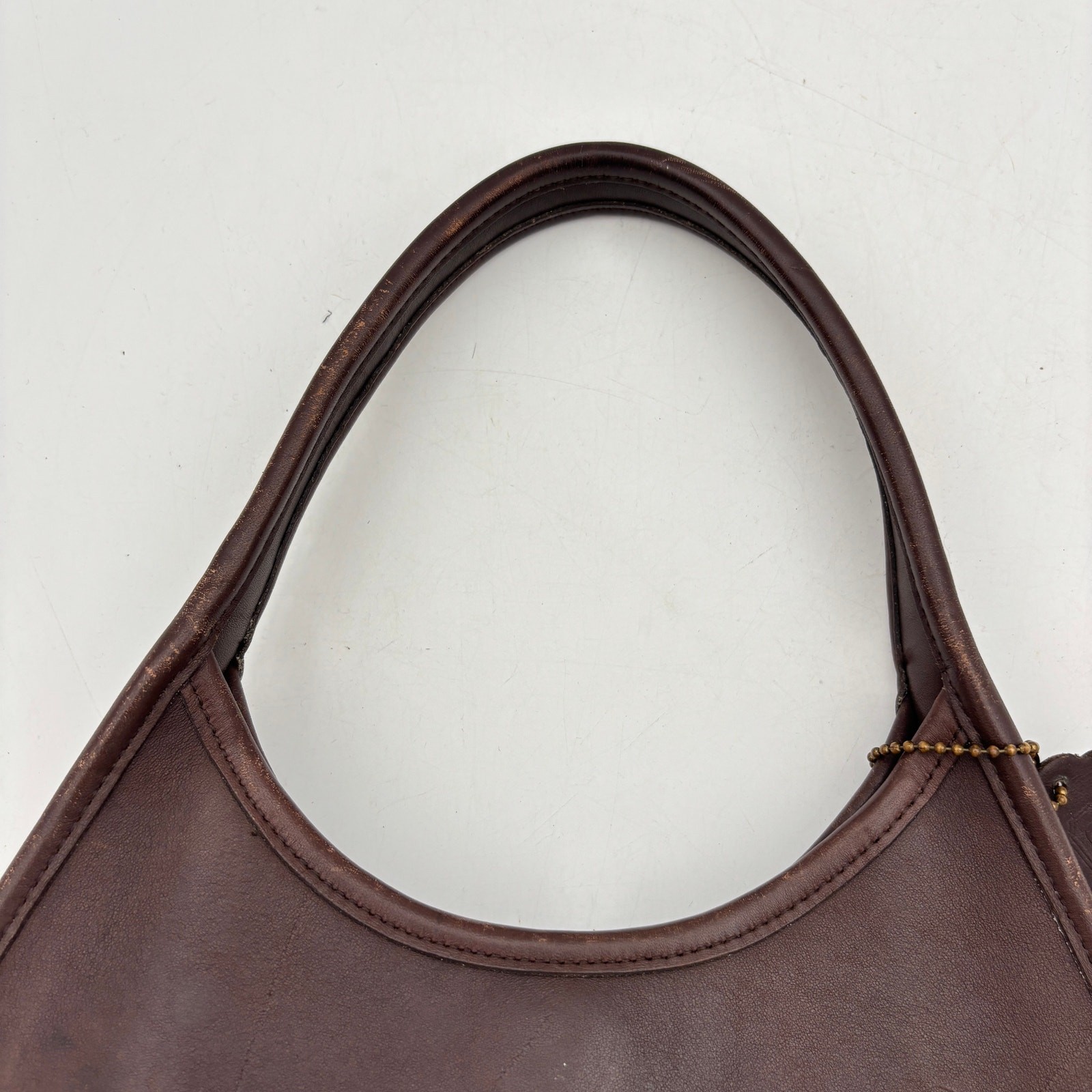 Vintage Coach Mini Ergo Mahogany Handbag Satchel Leather Hobo 9027 Made in USA