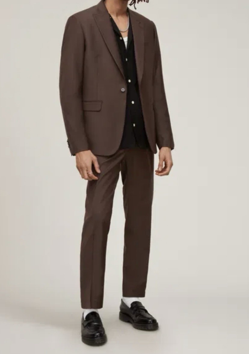 ALLSAINTS Men’s Wool Bland Cina Blazer Brown sz 40r