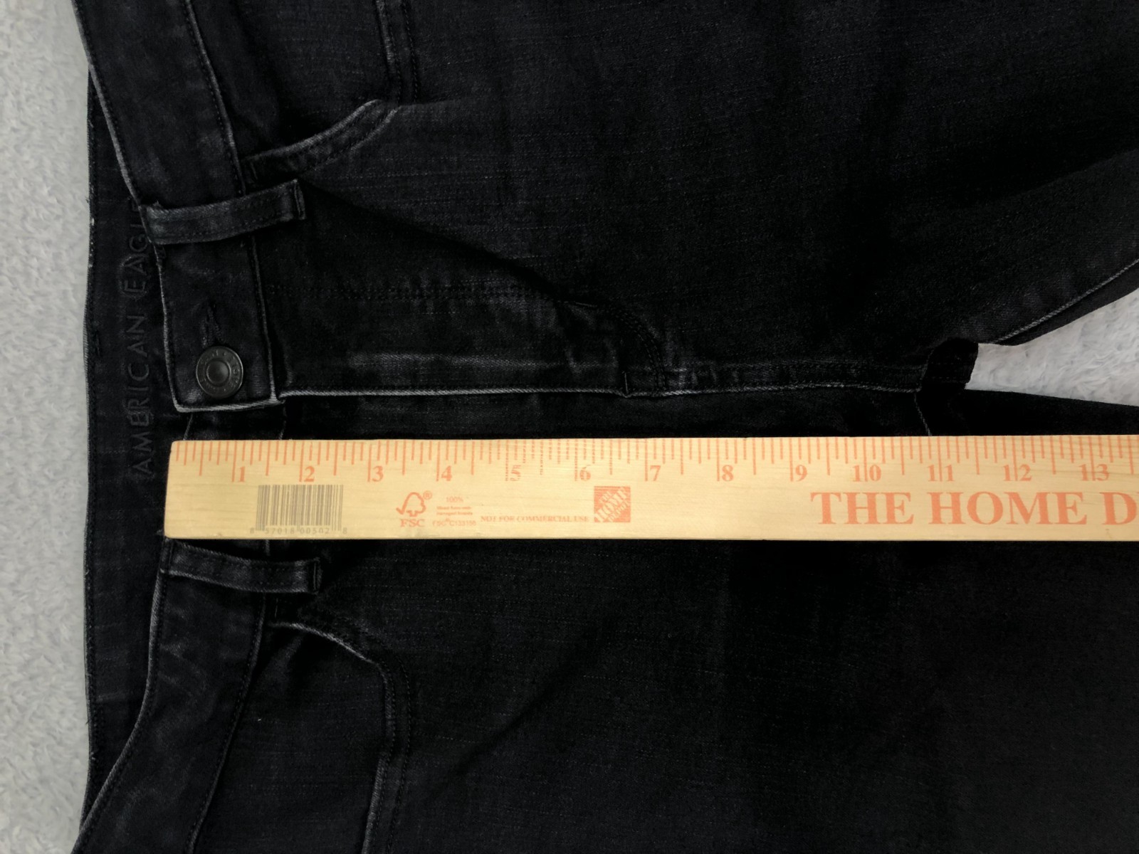 American Eagle Jeans Womens Size 12 (31×27) Black Hi Rise Jegging