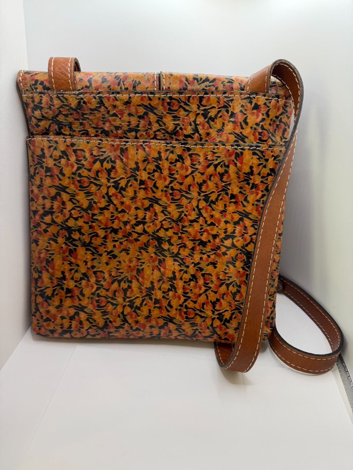 Patricia Nash Floral Crossbody Leather Bag