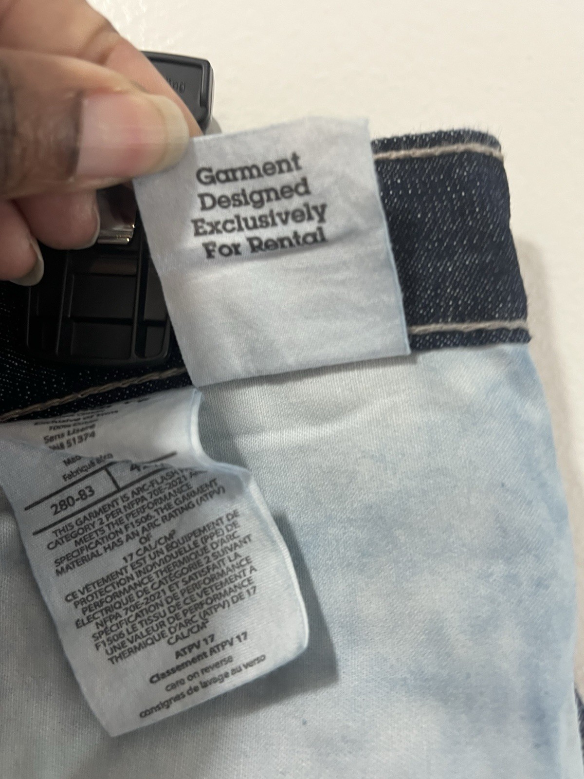 Carhartt FR Flame Resistant Cotton Denim Work Pants Blue 42×40 MPN 280-83