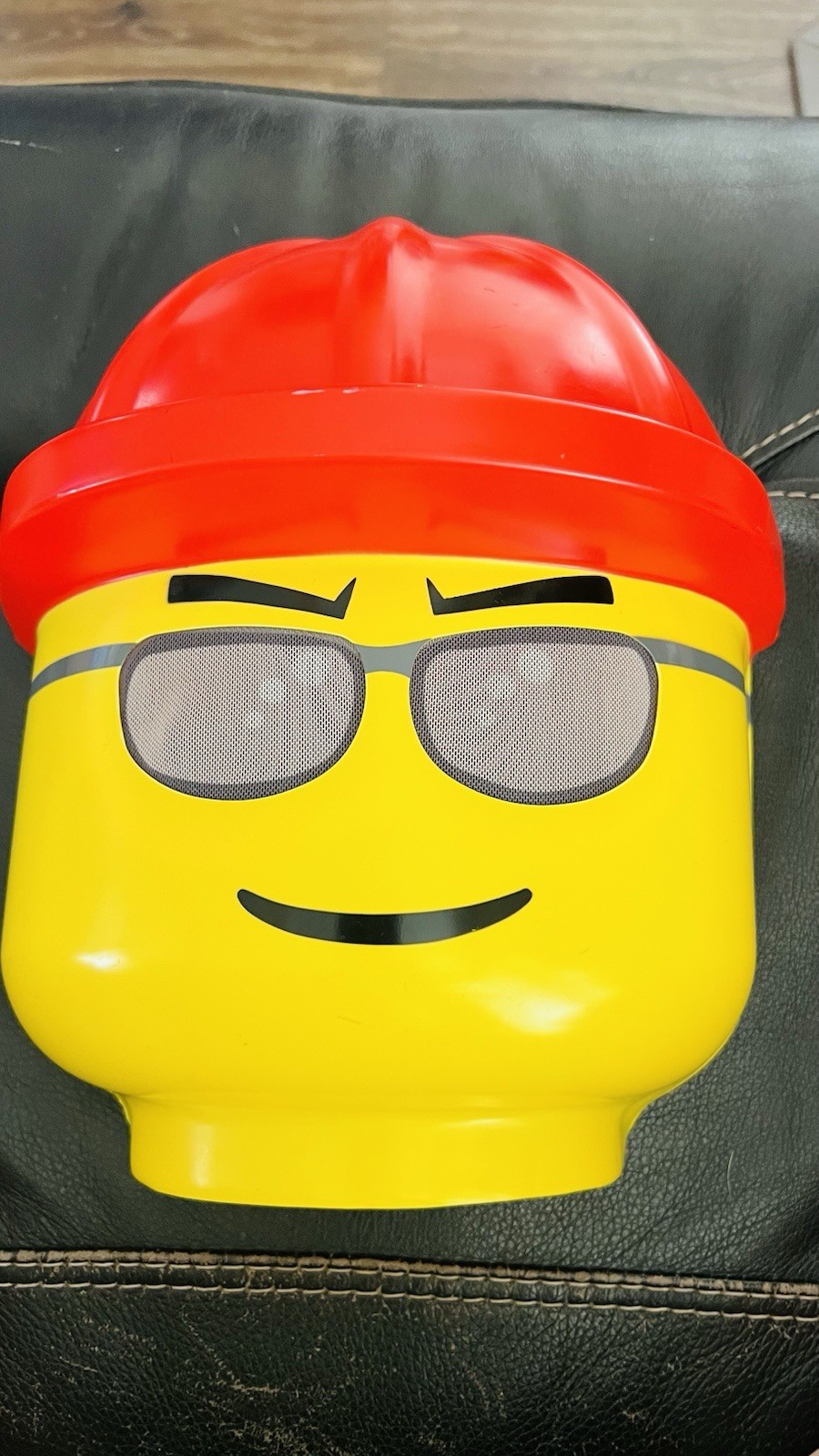 Disguise LEGO Construction Worker Minifigure Face Mask Elastic Strap