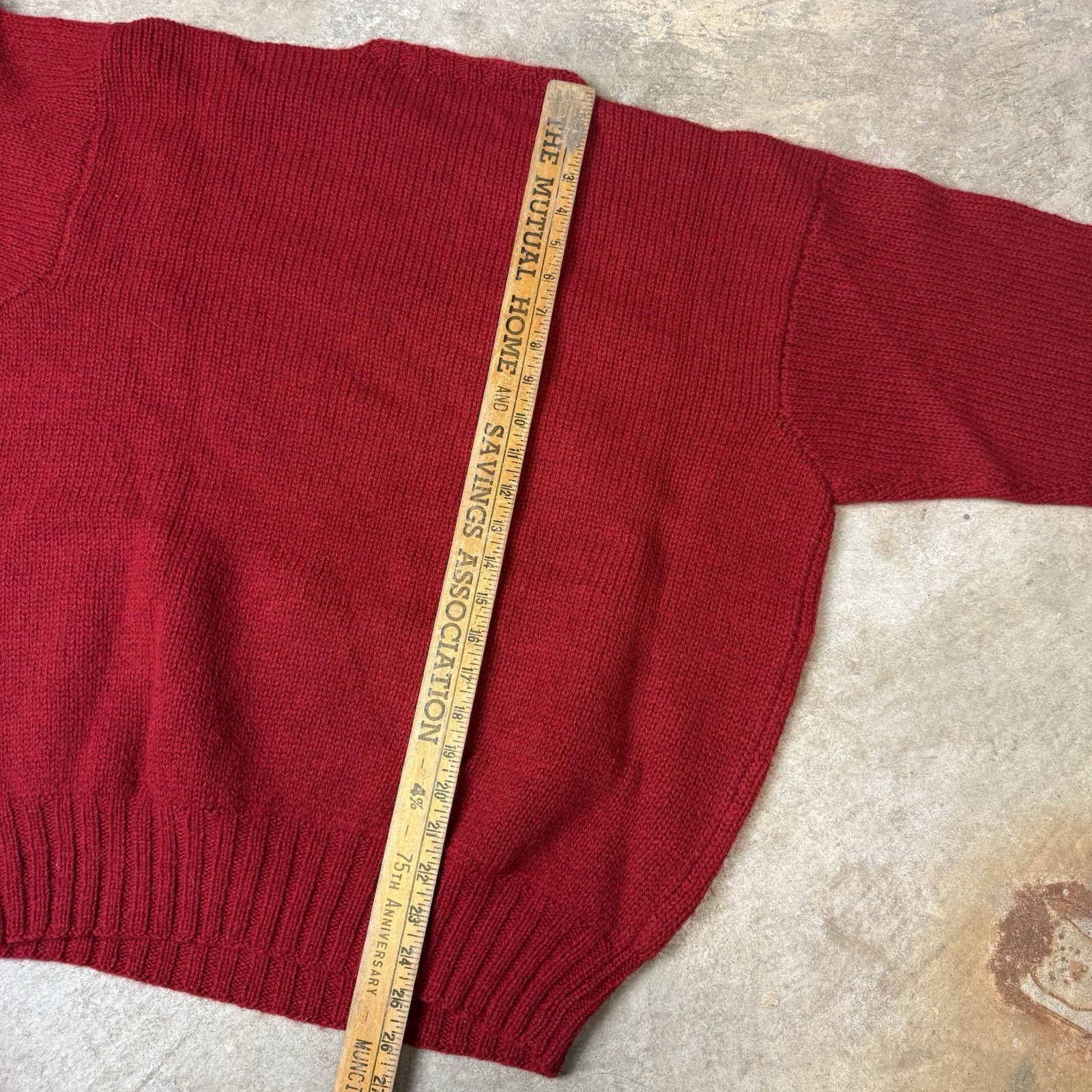 Vintage Polo Ralph Lauren Ski Bear Red Wool Sweater Size Xl fits true to size
