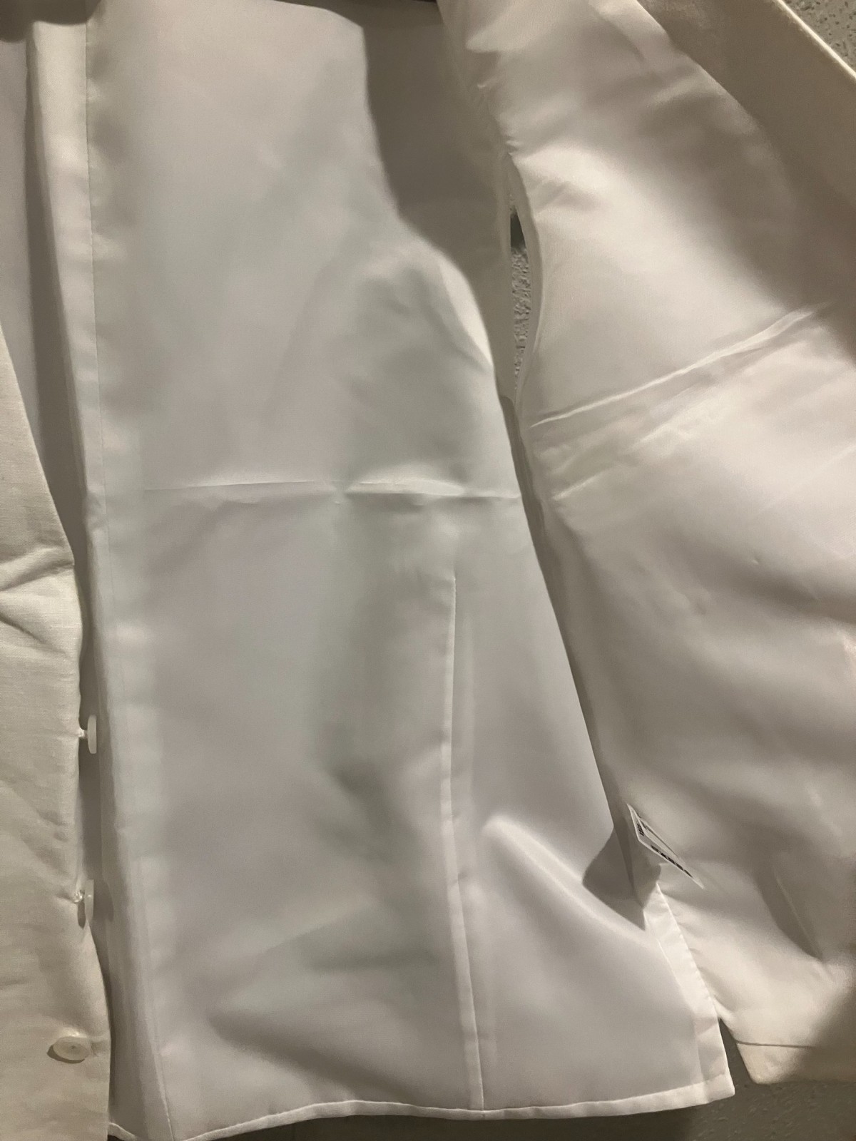 $115 Bar III Men’s Large Slim Fit Linen White Suit Vest Brand New With Tags