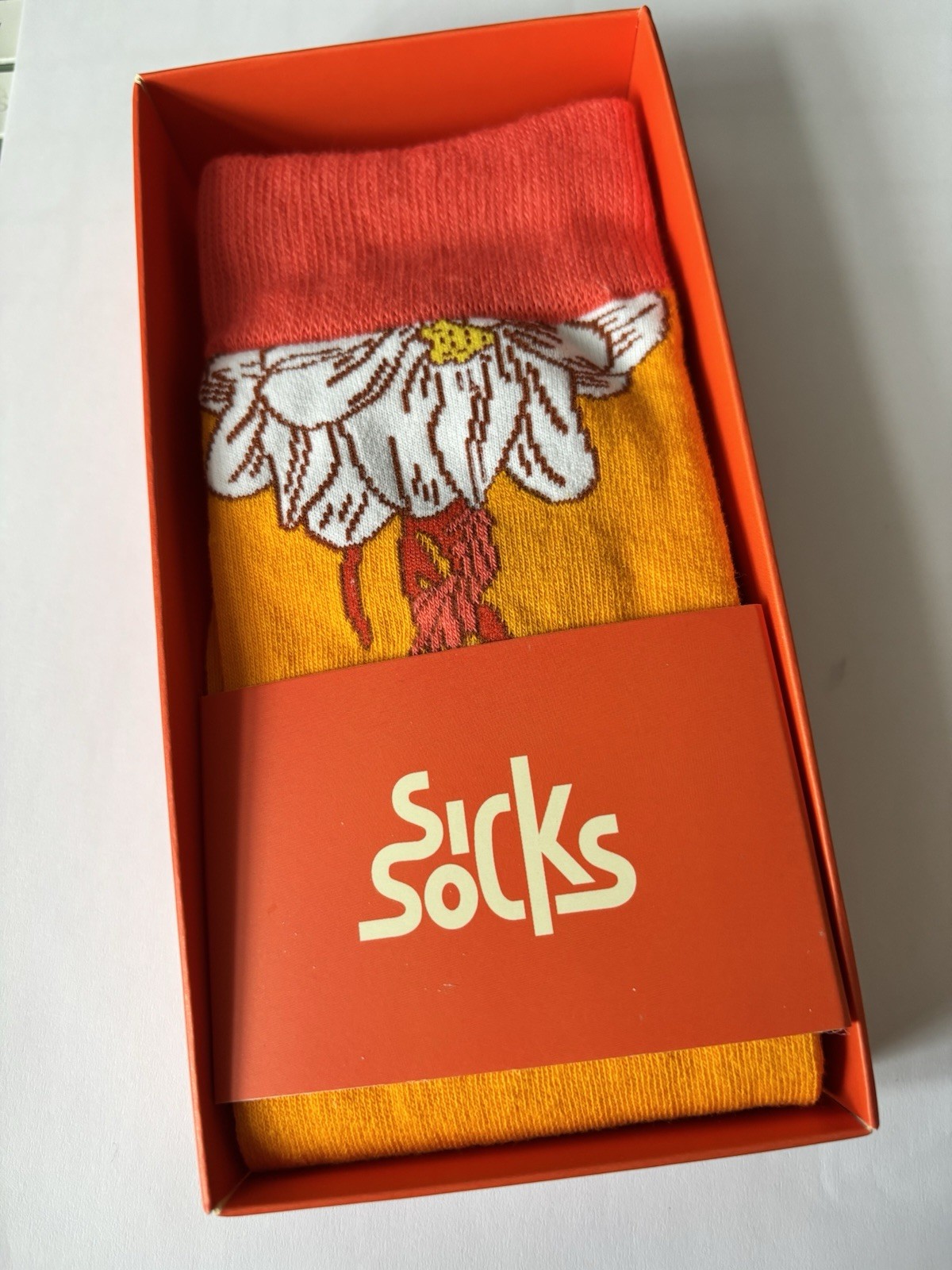 Sick Socks Fancy Flower Socks Gift for Women & Teens, Unisex uk size 3.5 – 8