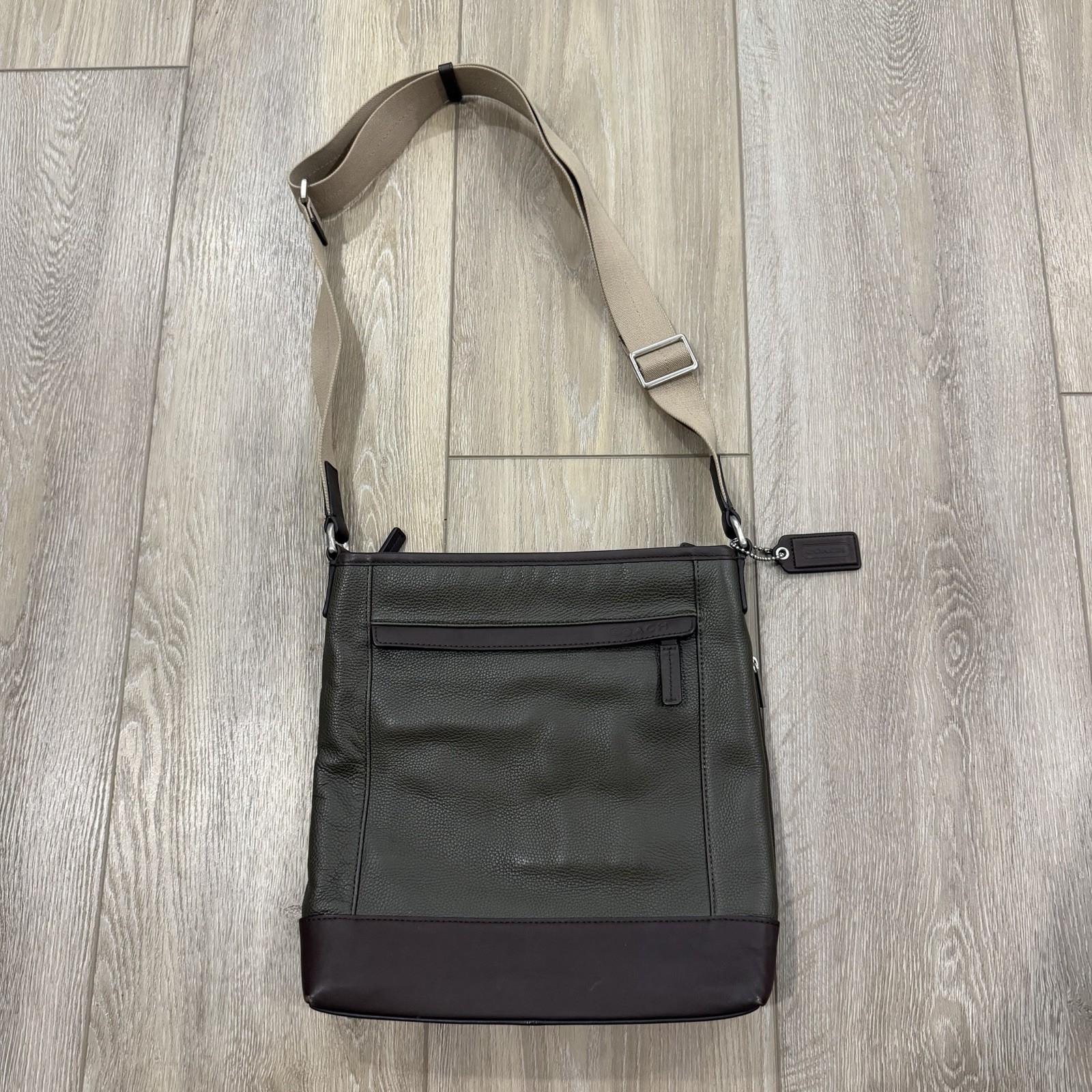 Coach Camden Leather Tech Crossbody