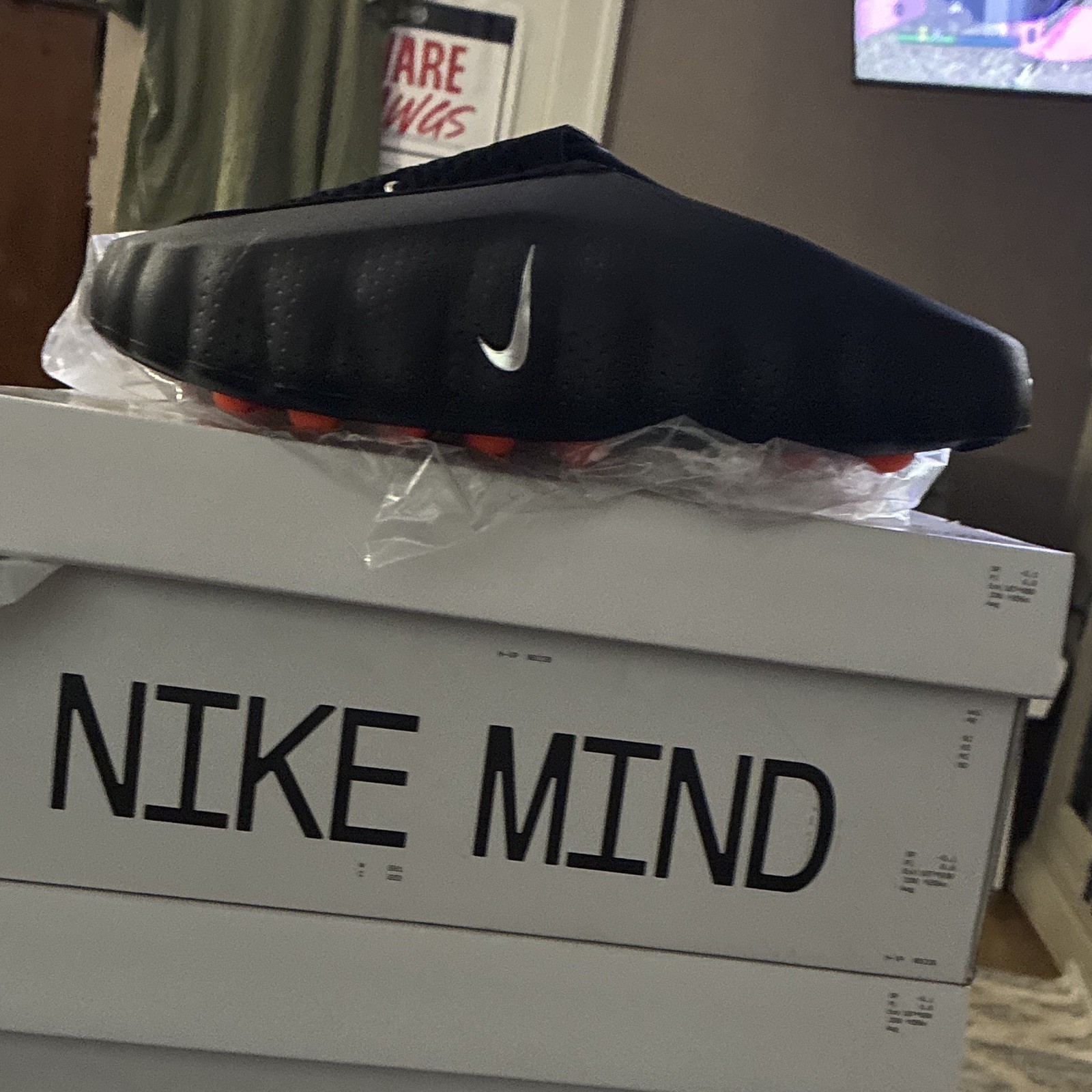 Nike Mind 001 Men’s Slide Sandals Black US 8 M Synthetic Slip-On w/ Box