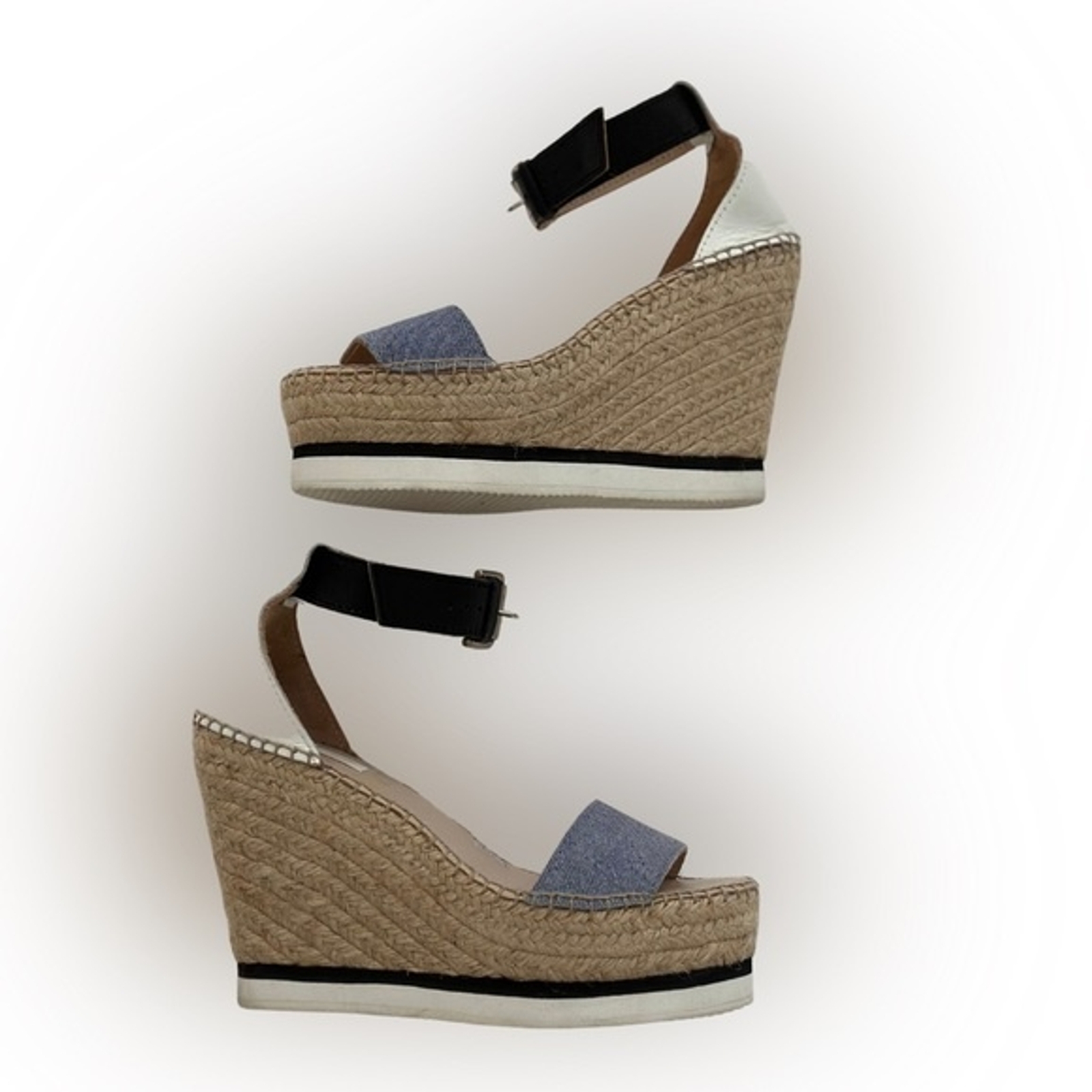 See By Chloe GLYN DENIM ESPADRILLE WEDGE G2U