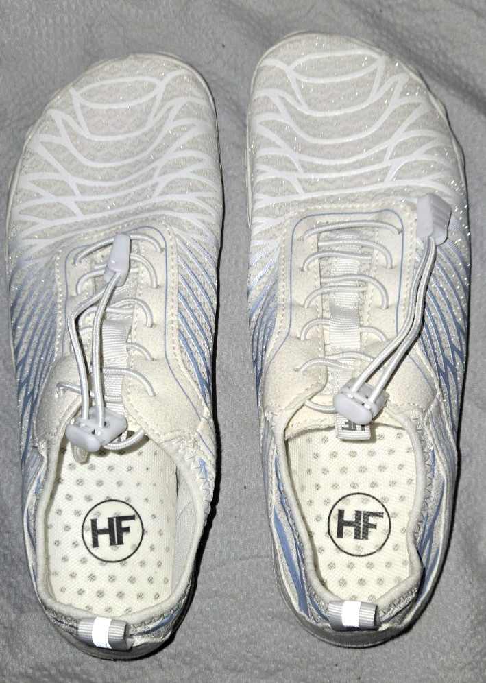 Hike Footwear HF Size 40 White Blue Flexible Barefoot Shoes unisex see chart