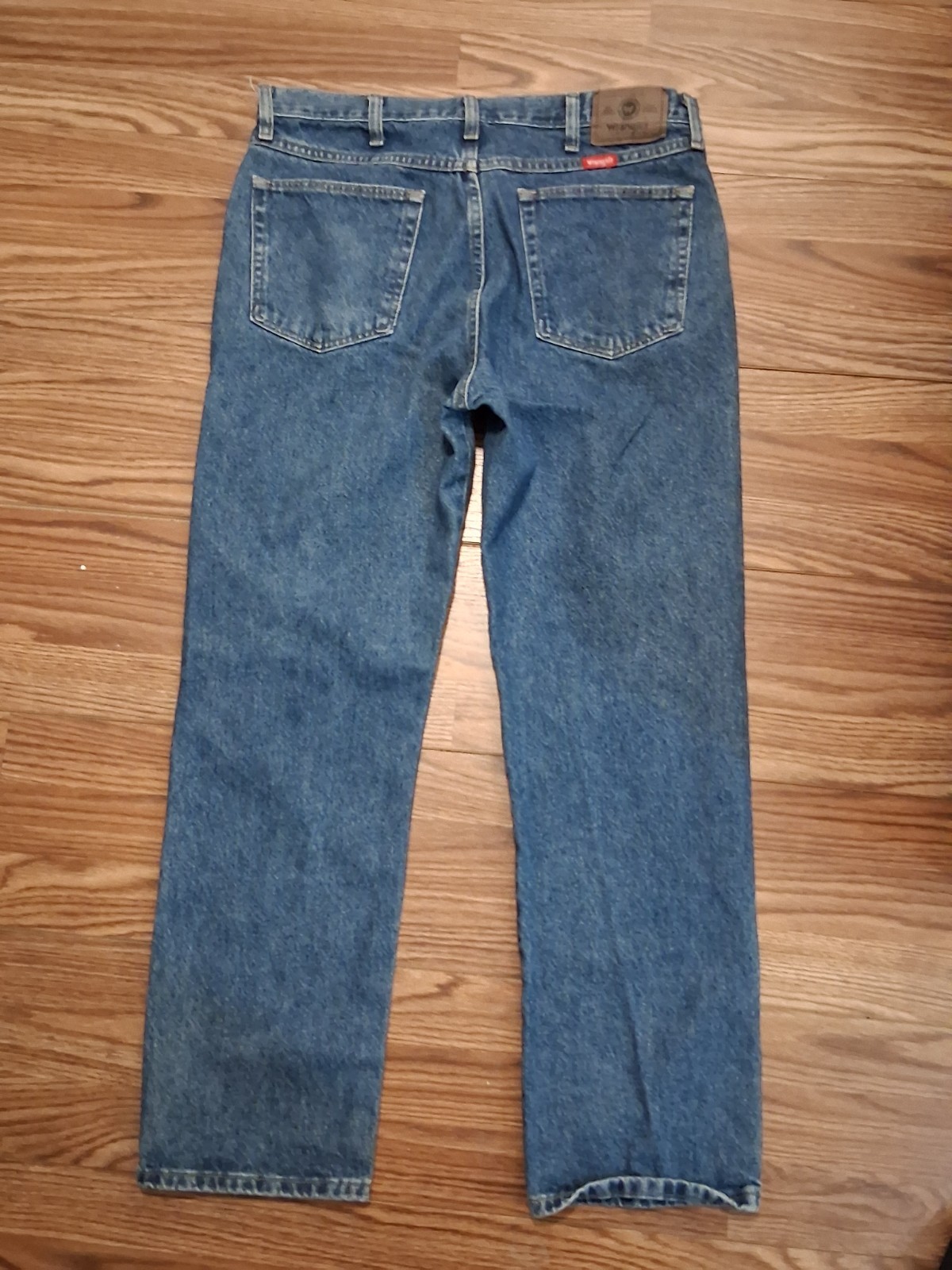 Wrangler Jeans 5 Star Premium Dark Stonewash 35×30 Regular Straight, Higher Rise