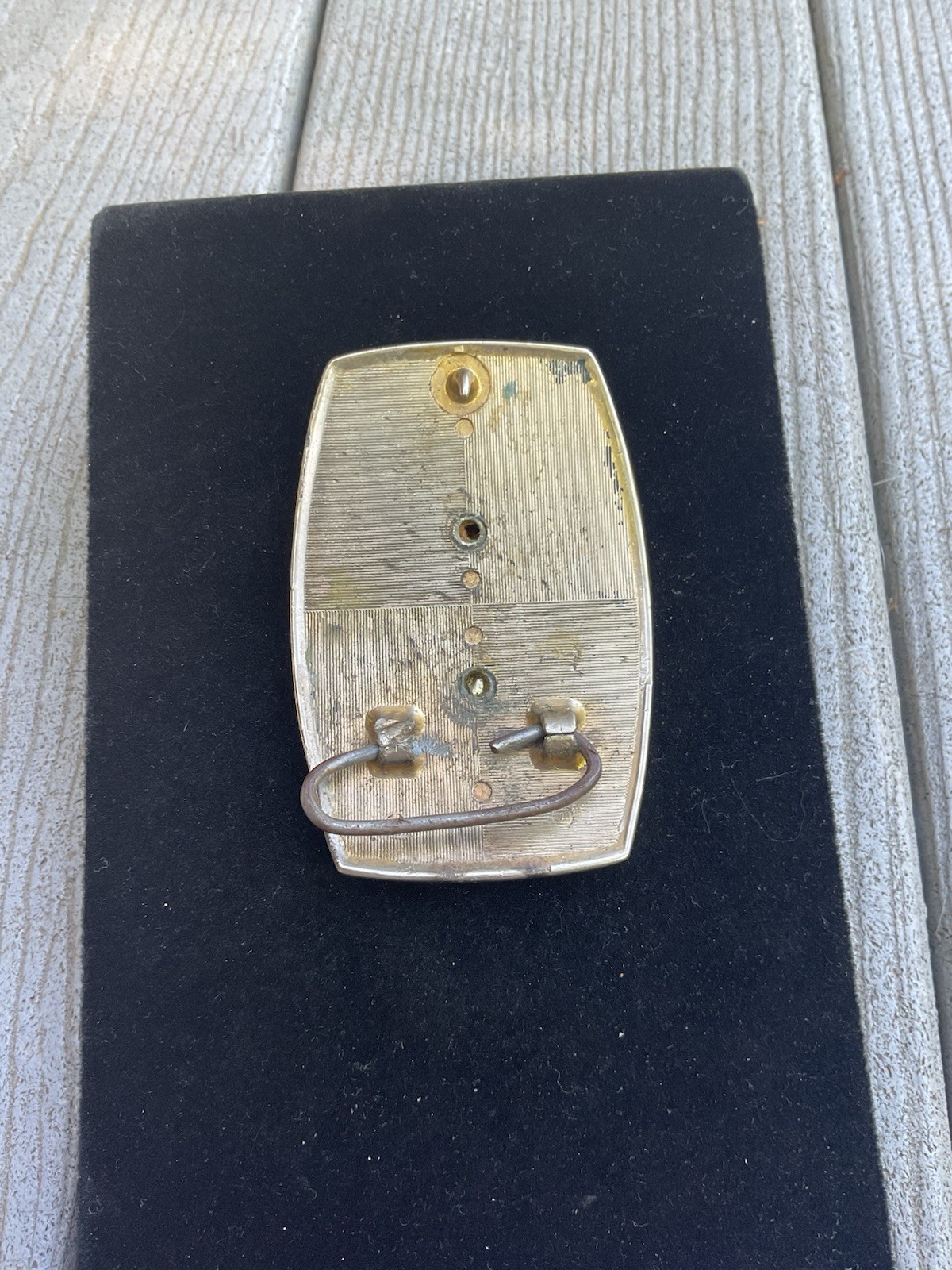 Vintage Seahorse Belt Buckle Silver Tone 3.5” X 2 3/8” Nautical ￼