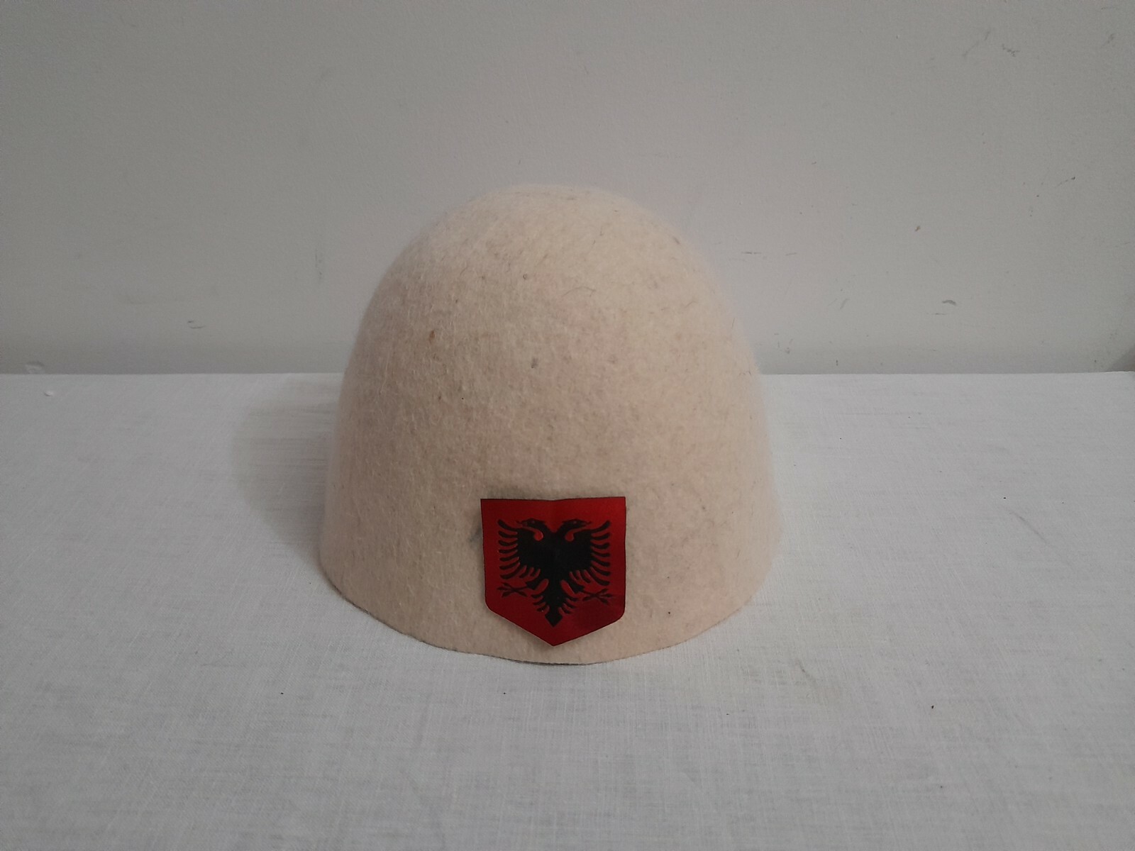 ALBANIA PLIS WOOL HAT FOLK QELESHE HANDMADE 100% WOOL ALSO CALLED PILEUS #1