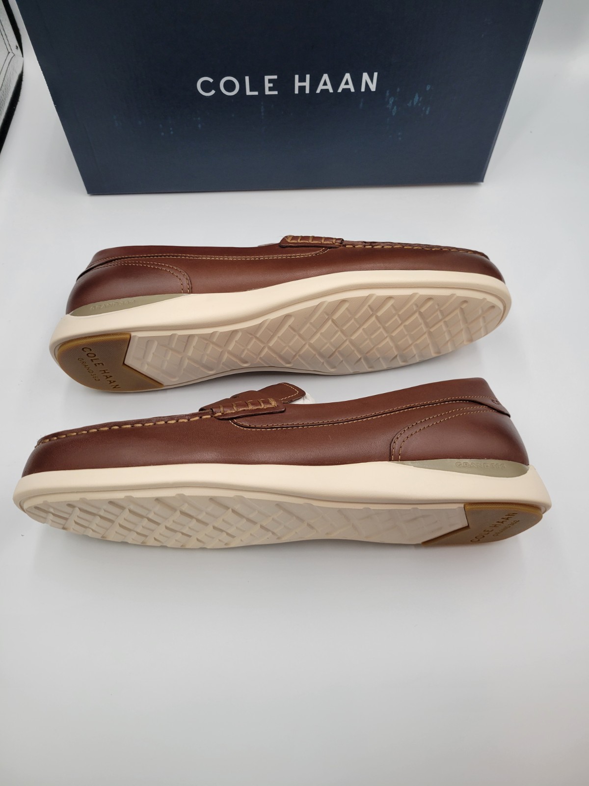 Cole Haan Grand Atlantic Penny Loafer Moc Toe Dress Brown C33028 Men’s Size 12