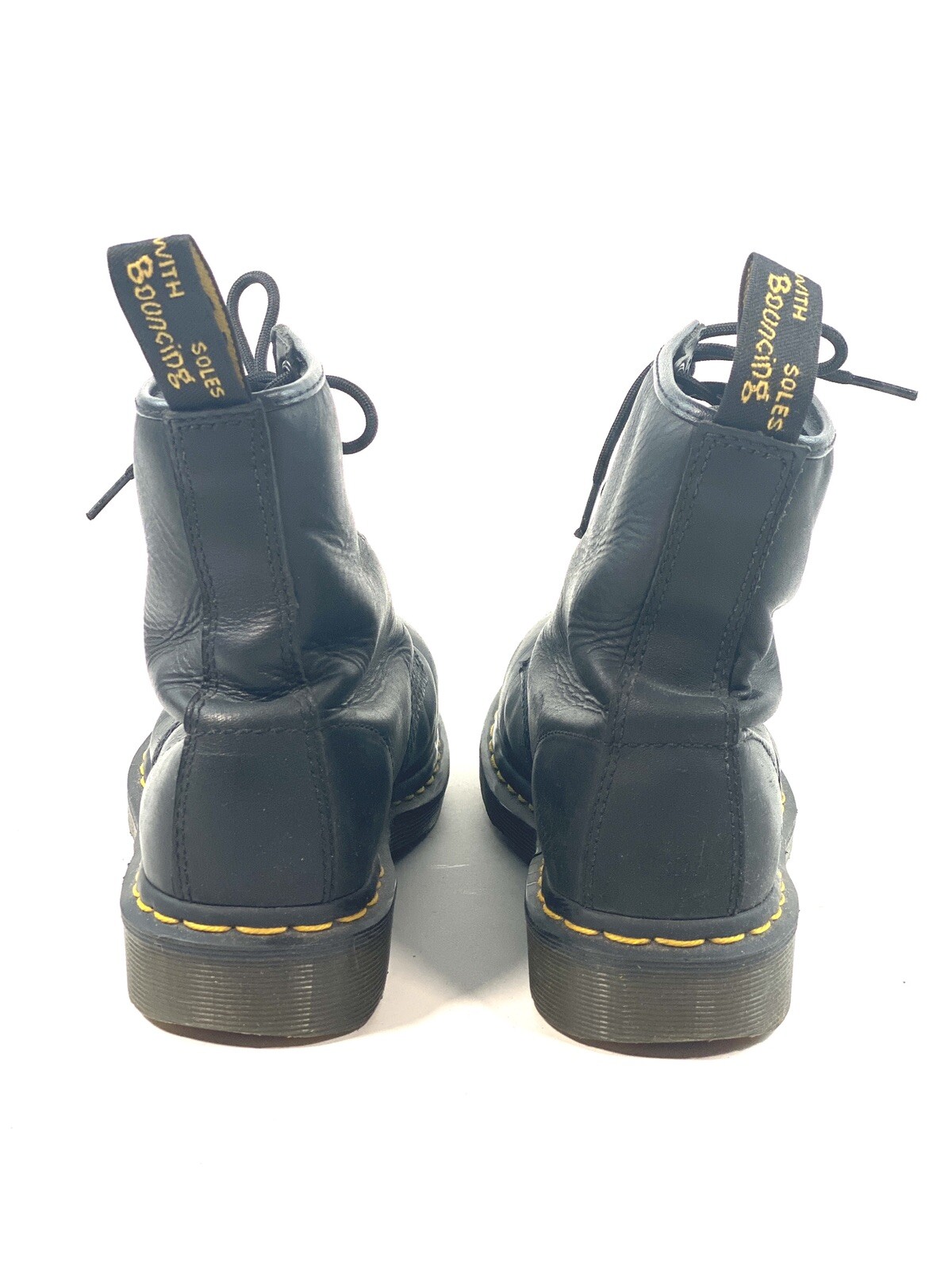 Dr Doc Martens 1460 Black Smooth Boots Lace Up Combat Womens US 7 uk 6 EU 39