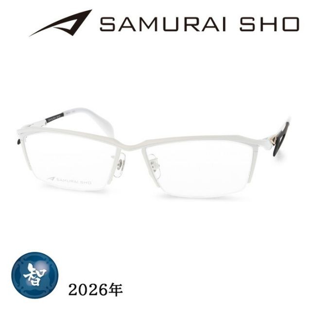 SAMURAI SHO Eyewear SS-T131 col.LTD2 57mm White Made in Japan 2026 Samurai Sho B
