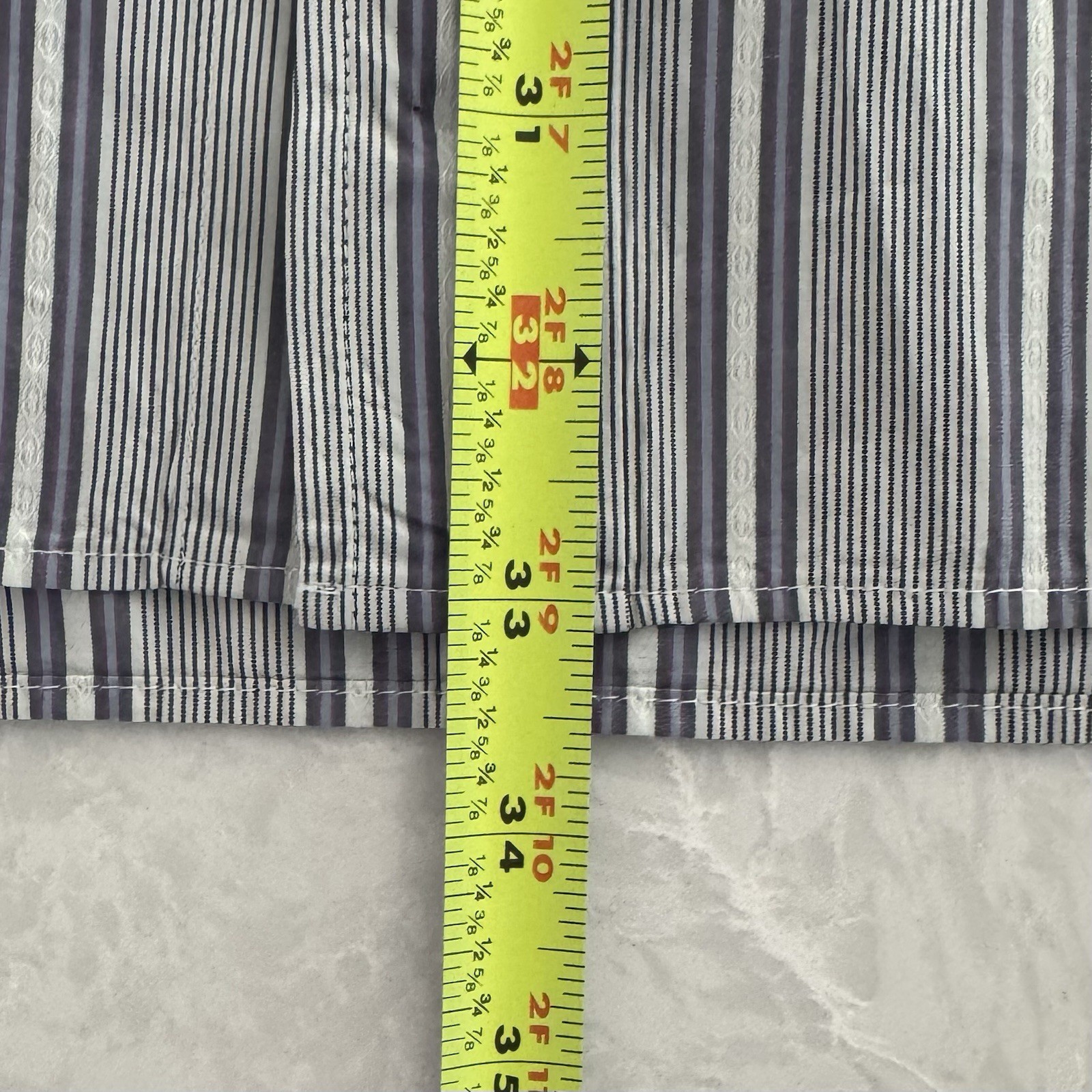 Ted Baker London Cotton Striped Button Down French Cuffs Shirt SZ 17.5 -32/33