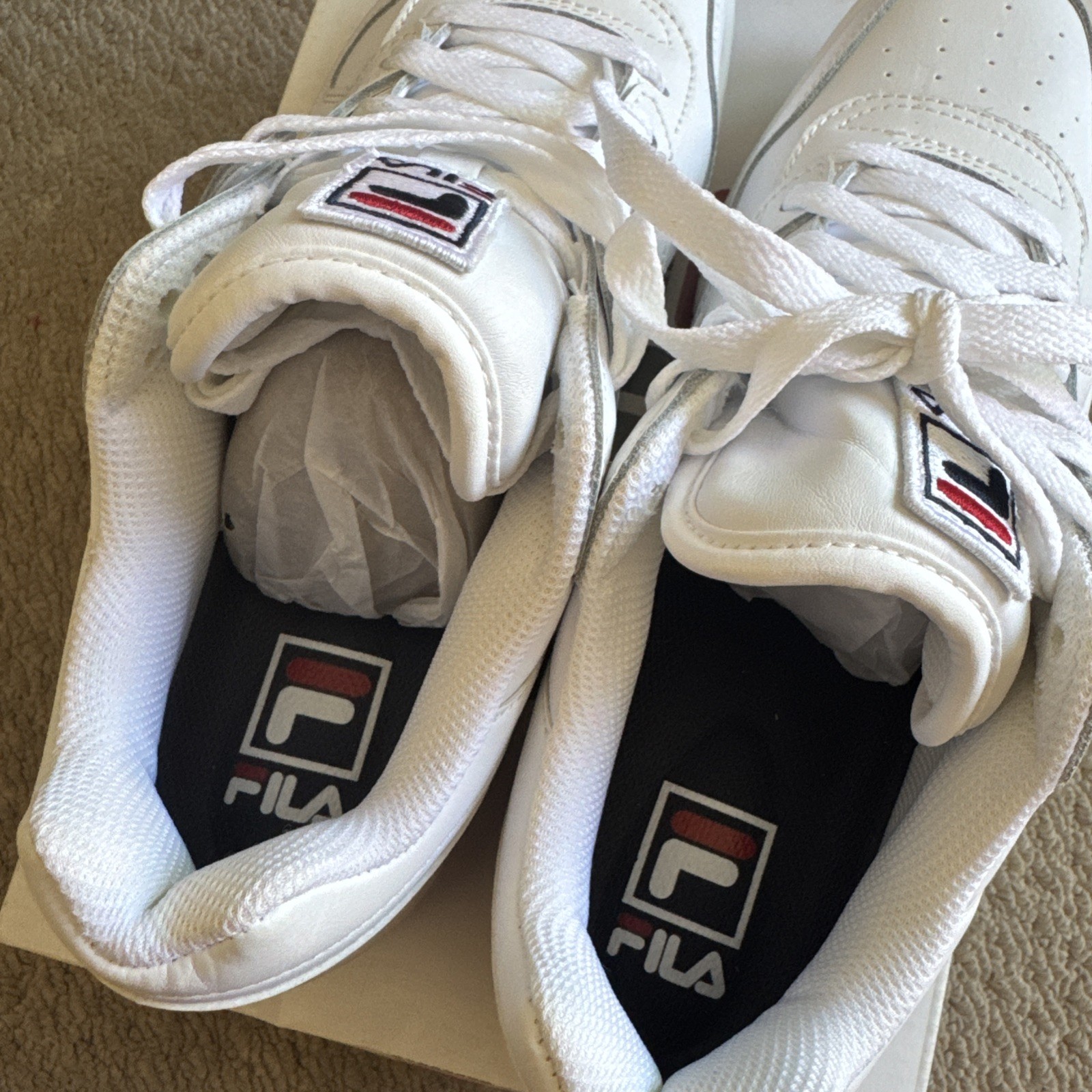 Fila T-2 Snow White Men’s Tennis Shoes Size 10