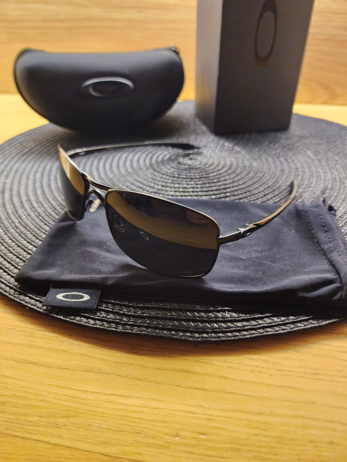 Oakley Crosshair 2.0 Alloy Metal Frame Black Prizm Polarized Lens Full Pack New