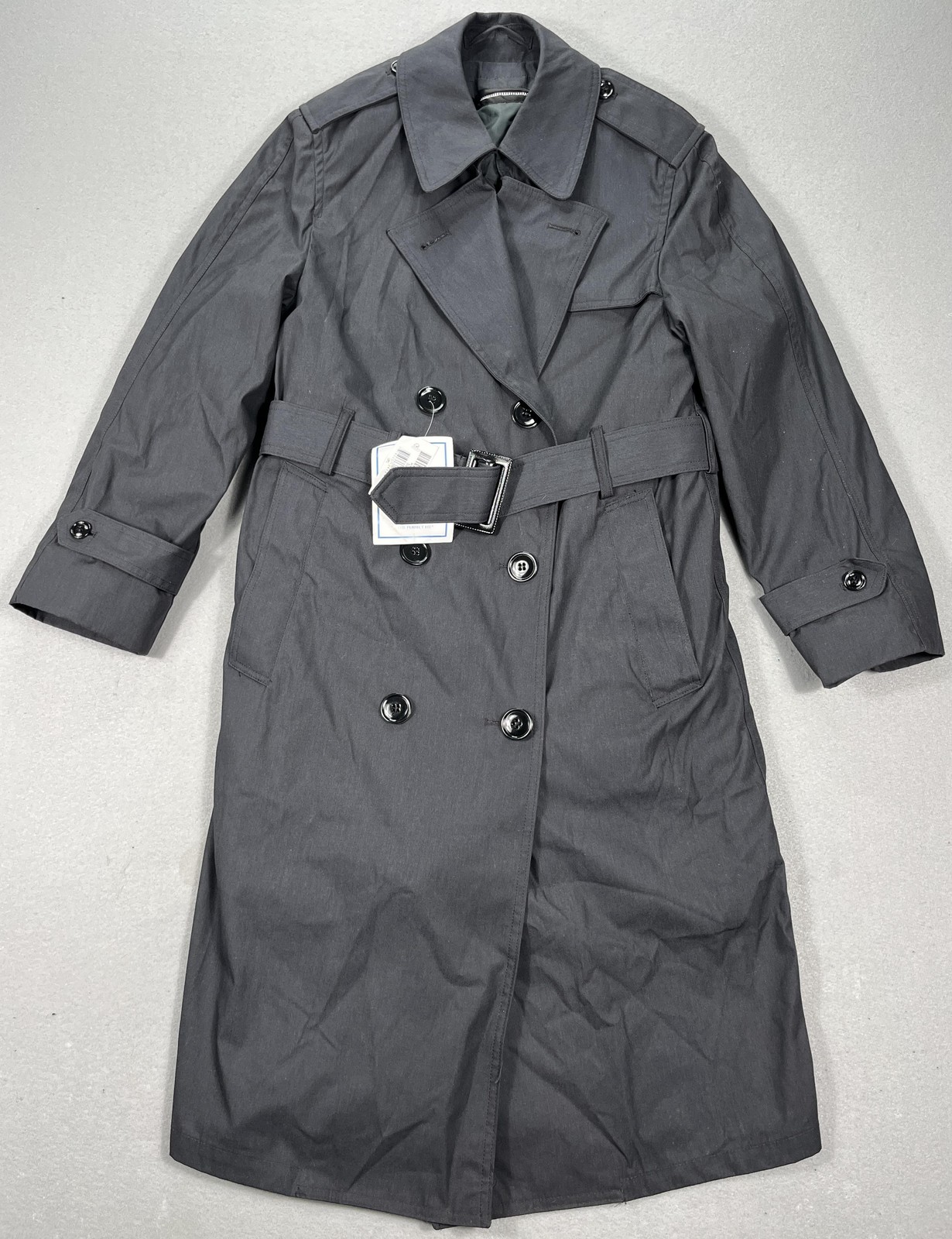 NWT Garrison Collection Womens 8S All Weather Army Trench Coat Belted USA