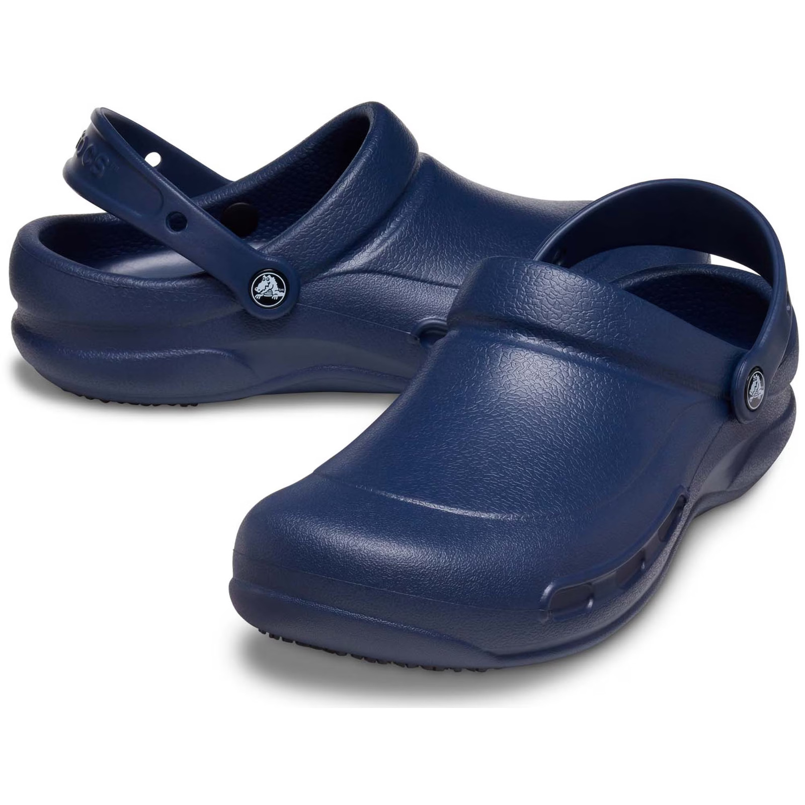 Crocs at Work Unisex Bistro Slip Resistant Clog Water-Resistant Navy, Medium