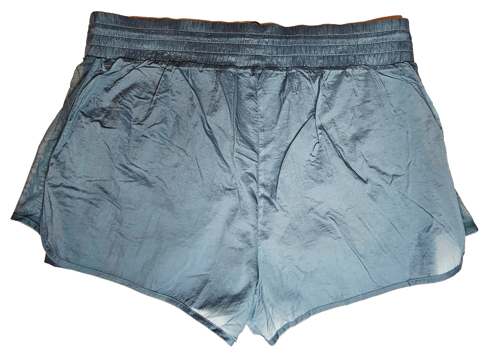 Old Navy Womens Plus Go-H20 High-Waisted Lightweight 2-in-1 Run Shorts Gray 3X
