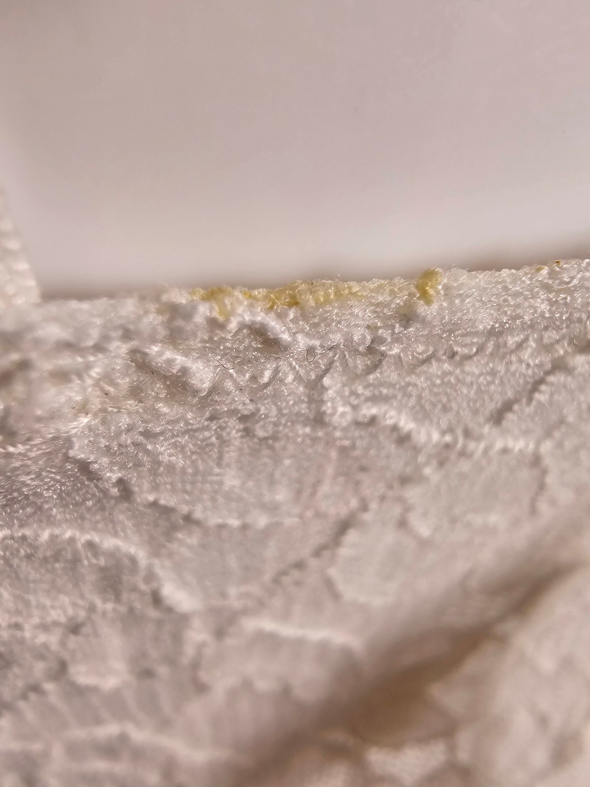 Victoria’s Secret Slip Dress Medium White Lace Sheer Mesh Chemise STAIN