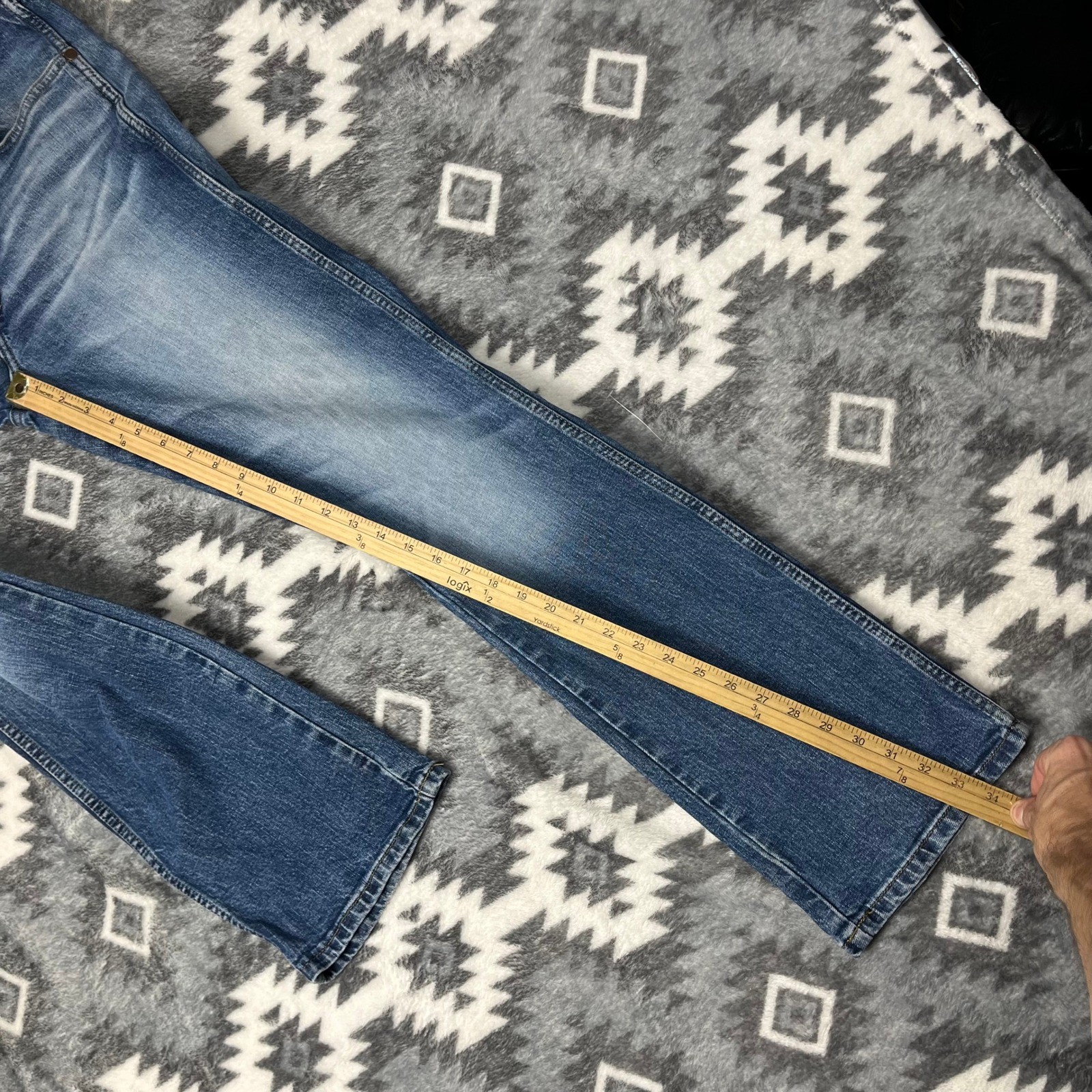 Wrangler Retro Slim Boot Jeans Mens 32×34 Medium Wash Blue Denim 112353227