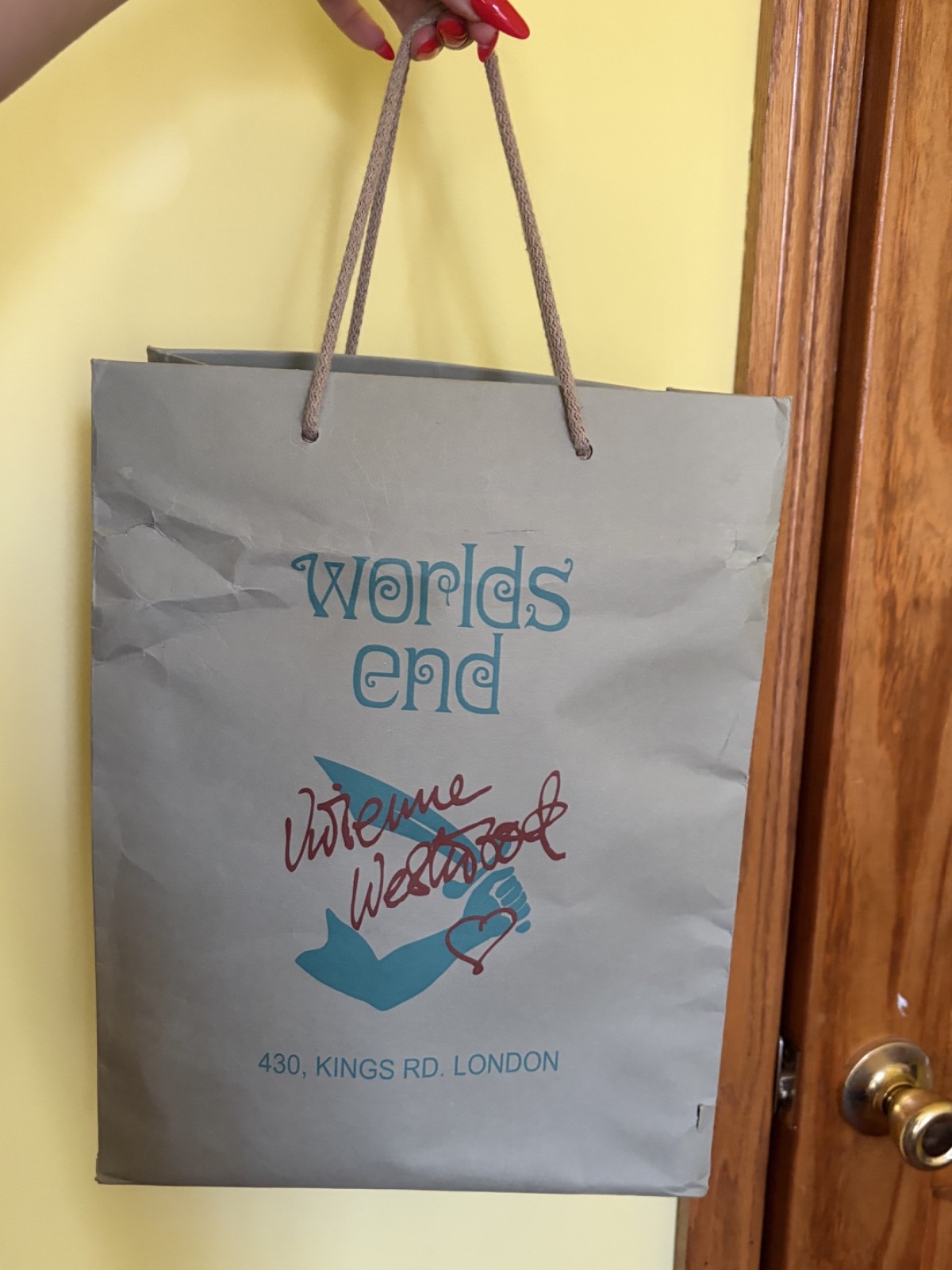 Pink Vivinne Westwood handbag, SMALL, orig duster & shopping bag